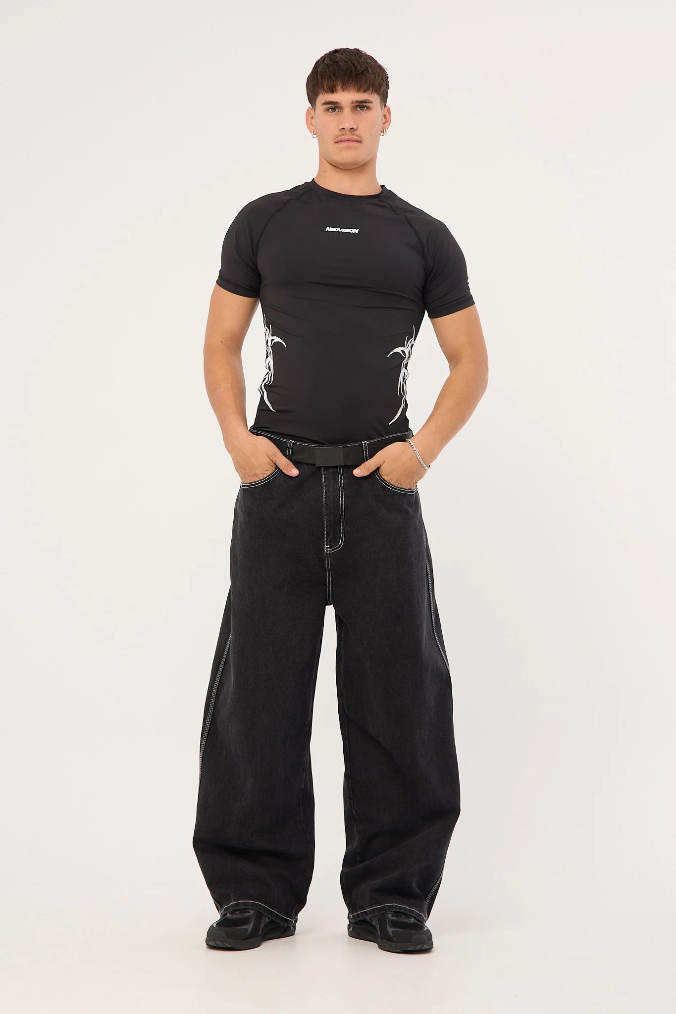 Neovision Encryption Slim Compression Tee Black - Image 2