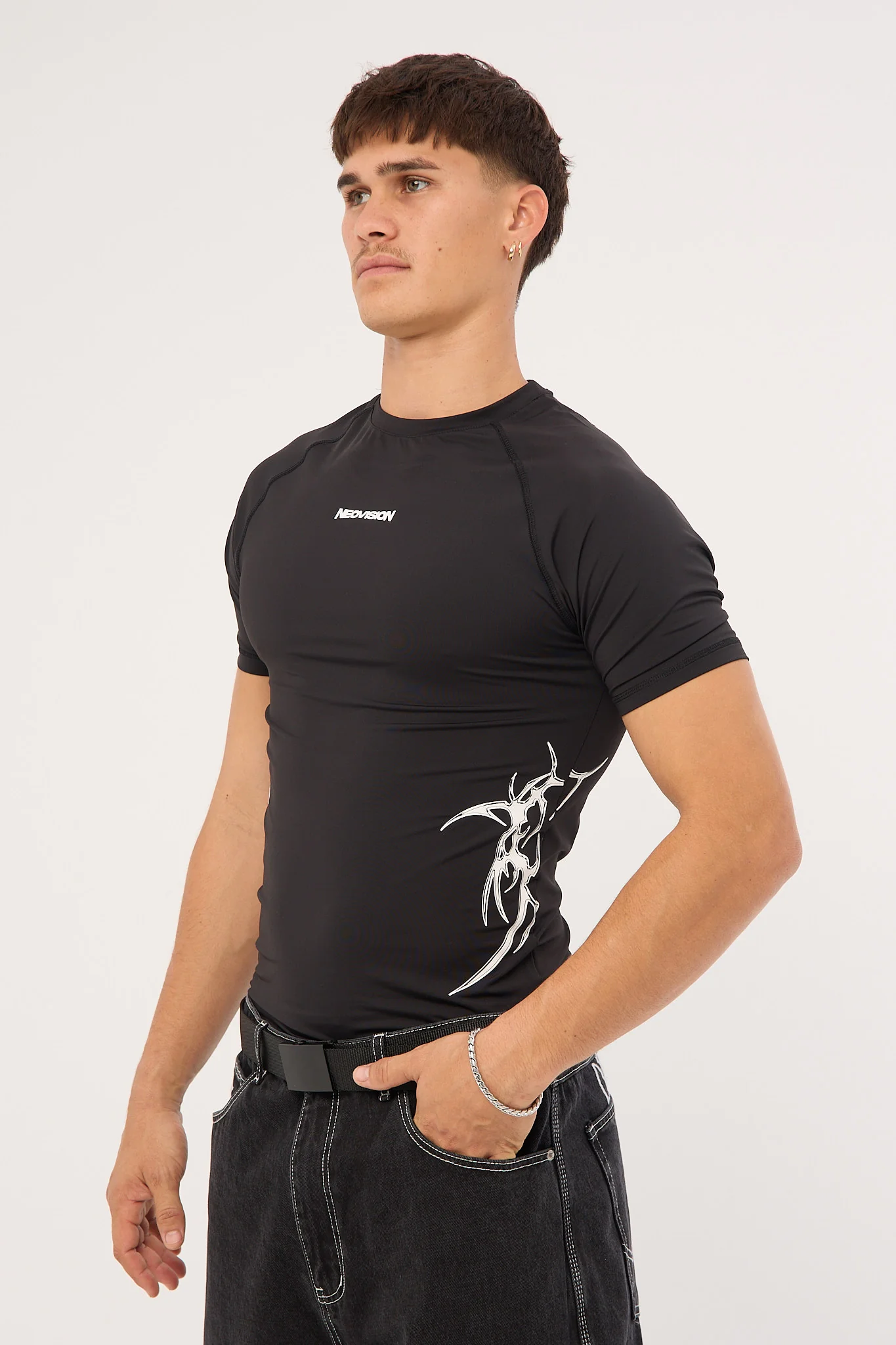 Neovision Encryption Slim Compression Tee Black - Image 4