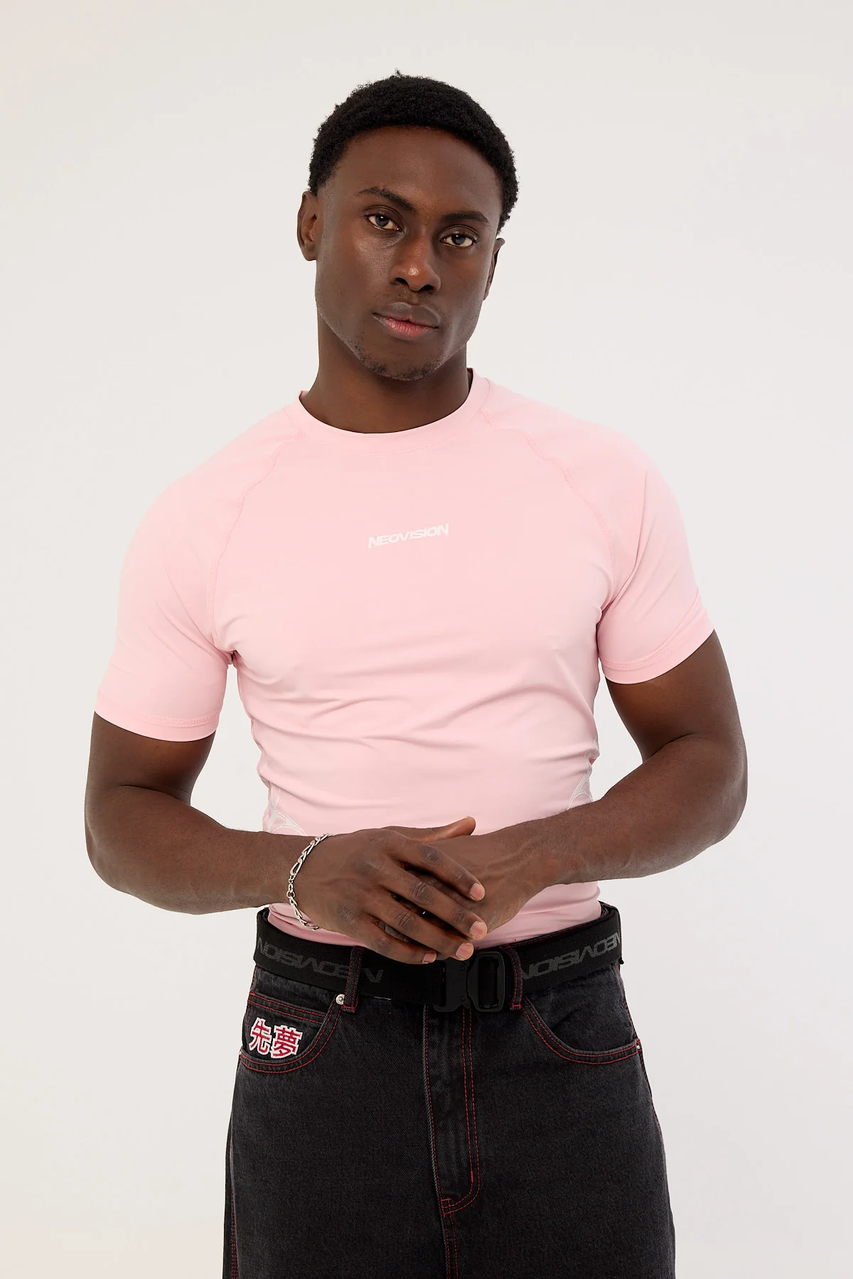 Neovision Encryption Slim Compression Tee Pink - Image 2