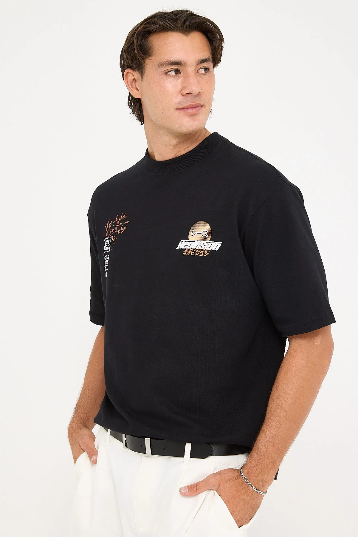 Neovision Enjin Oversized Super Heavy Tee Black - Image 4