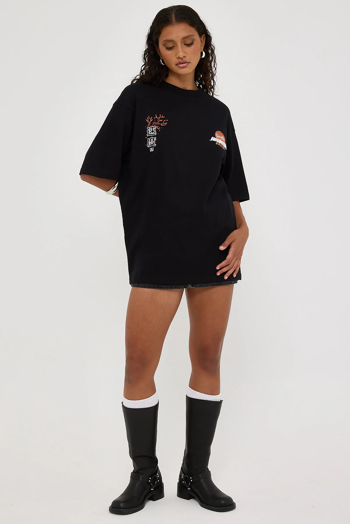Neovision Enjin Oversized Super Heavy Tee Black - Image 8