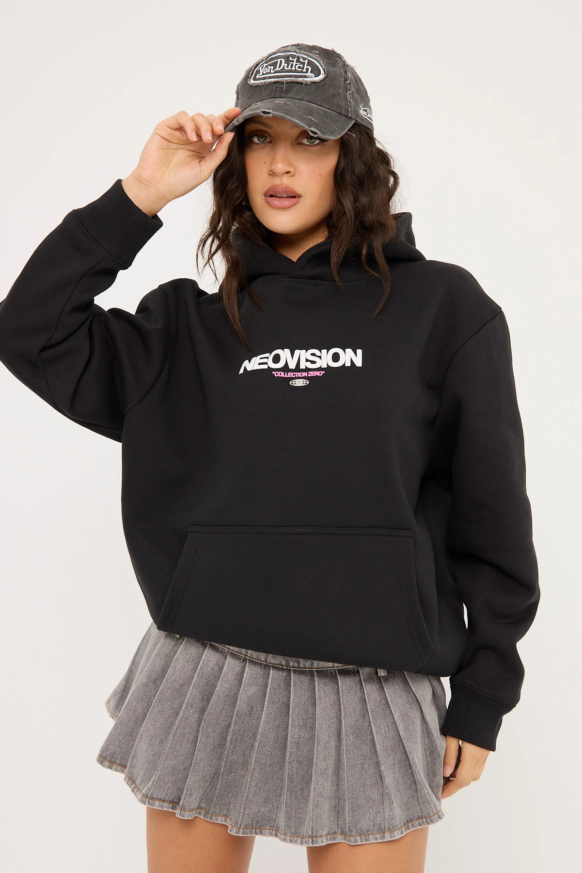 Neovision Exhibit Relaxed Hoodie Black