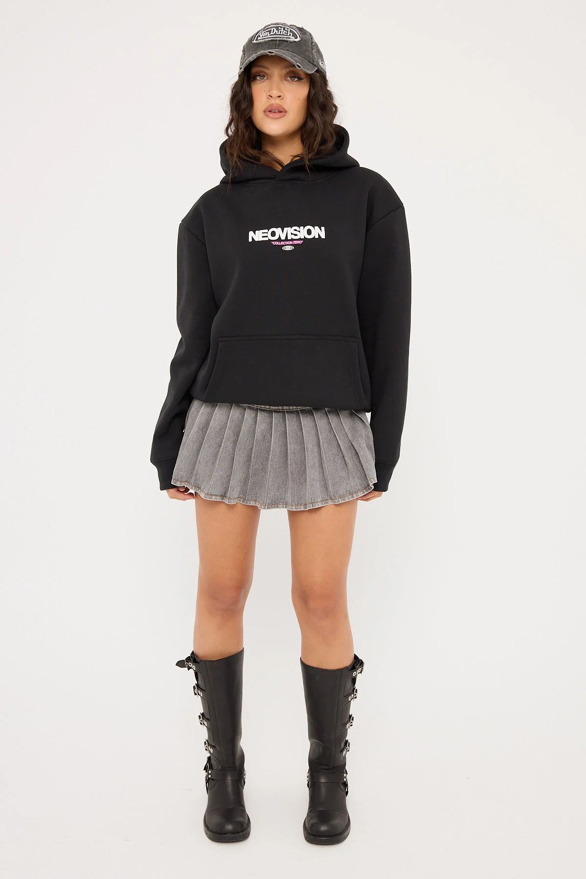 Neovision Exhibit Relaxed Hoodie Black - Image 2