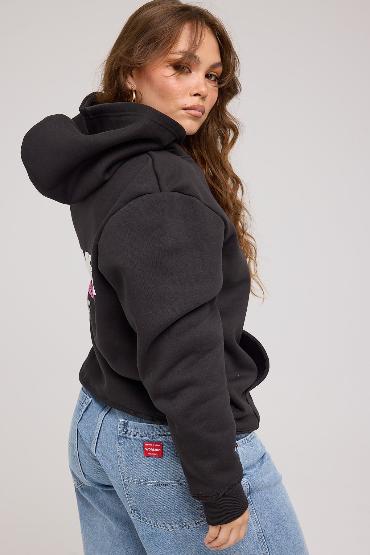 Neovision Exhibit Relaxed Hoodie Black - Image 4