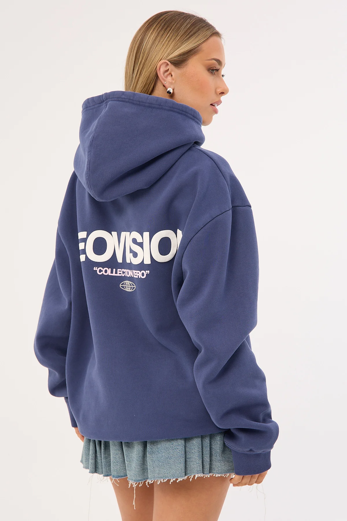 Neovision Exhibit Relaxed Hoodie Washed Steel - Image 2