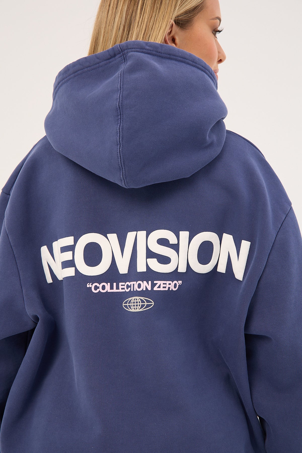 Neovision Exhibit Relaxed Hoodie Washed Steel - Image 7