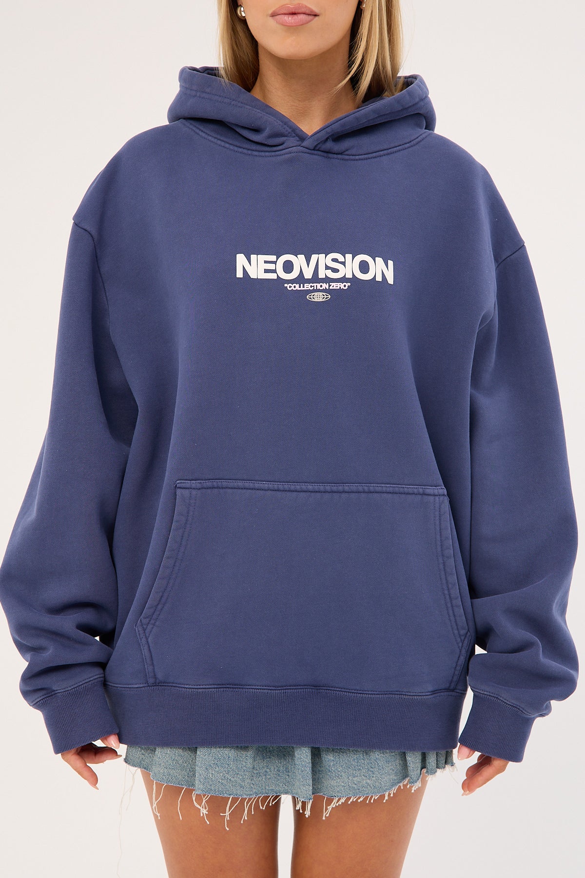 Neovision Exhibit Relaxed Hoodie Washed Steel - Image 8