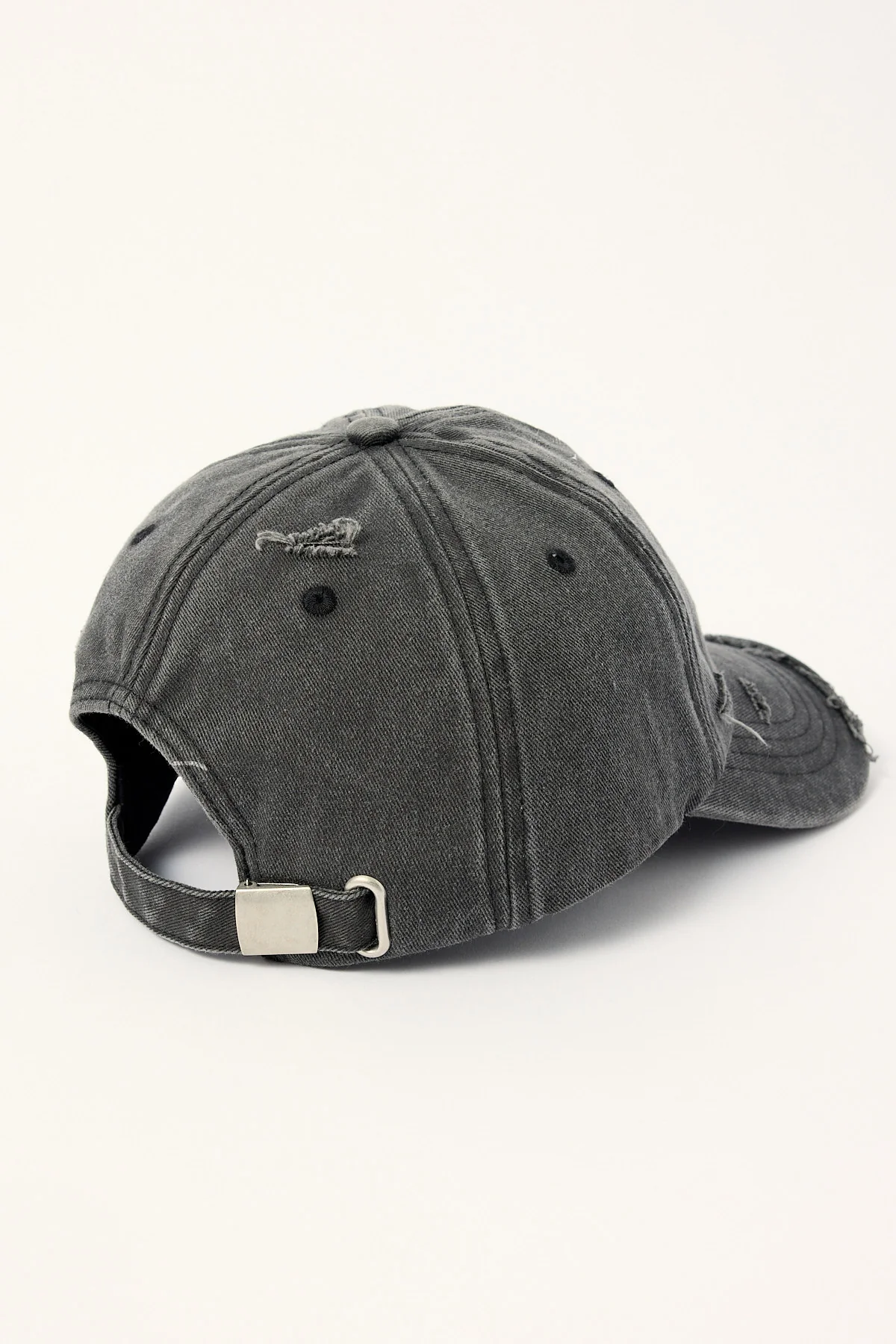 Neovision Fallen Cross Distressed Dad Cap Washed Black - Image 4