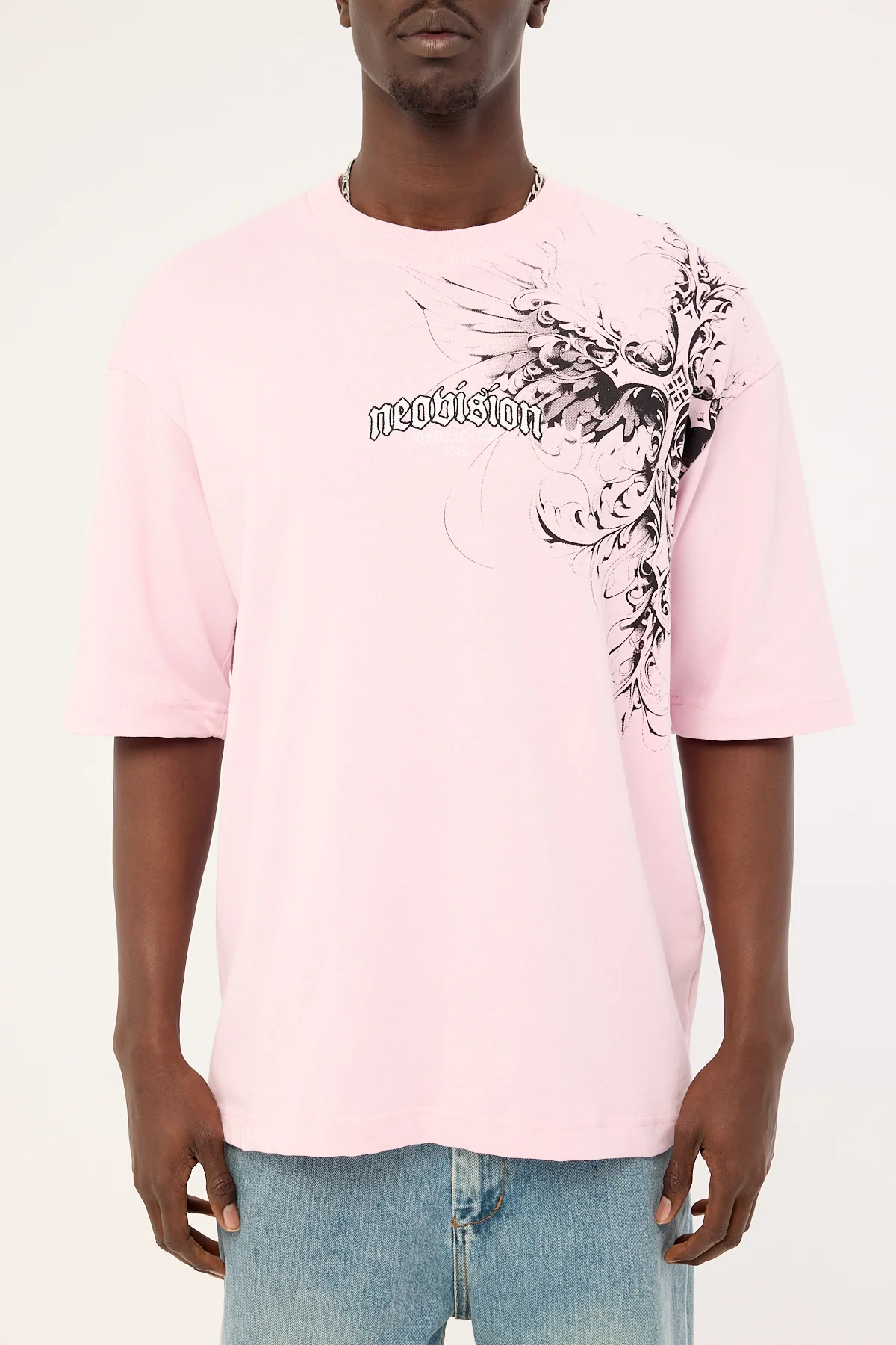 Neovision Fallen Cross Oversize Super Heavy Tee Candy Pink - Image 8