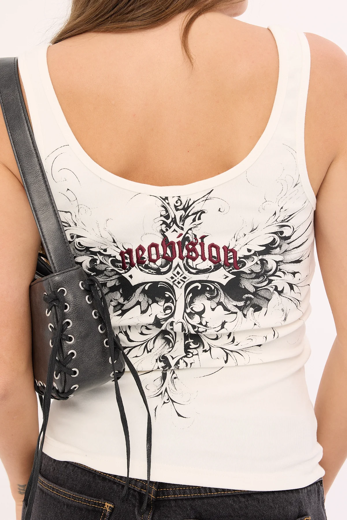 Neovision Fallen Cross Singlet Tank Top White - Image 7