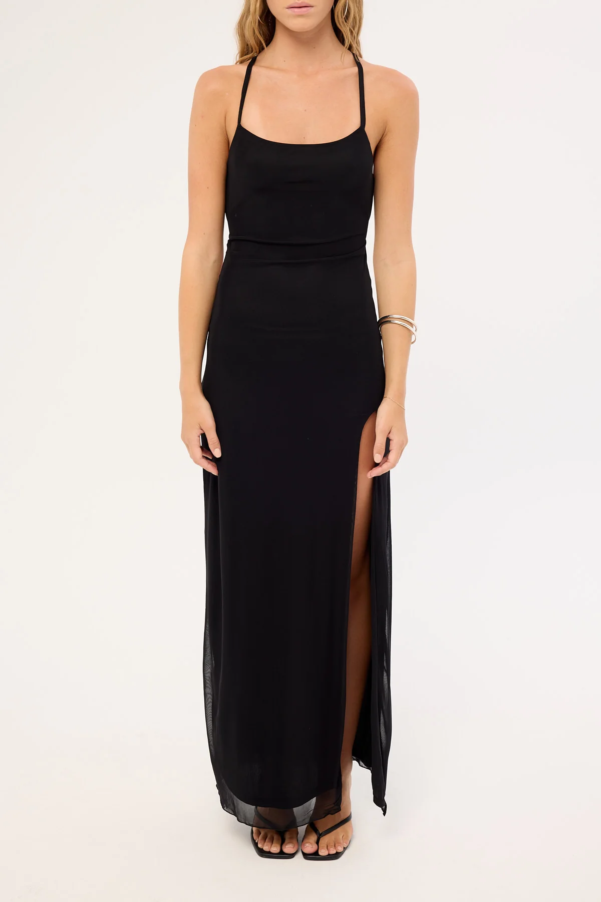 Neovision Fatal Low Back Maxi Dress Black - Image 6