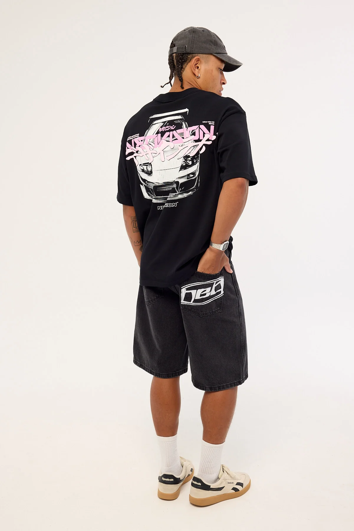 Neovision Fracture Nexa Baggy Denim Jort Onyx - Image 6
