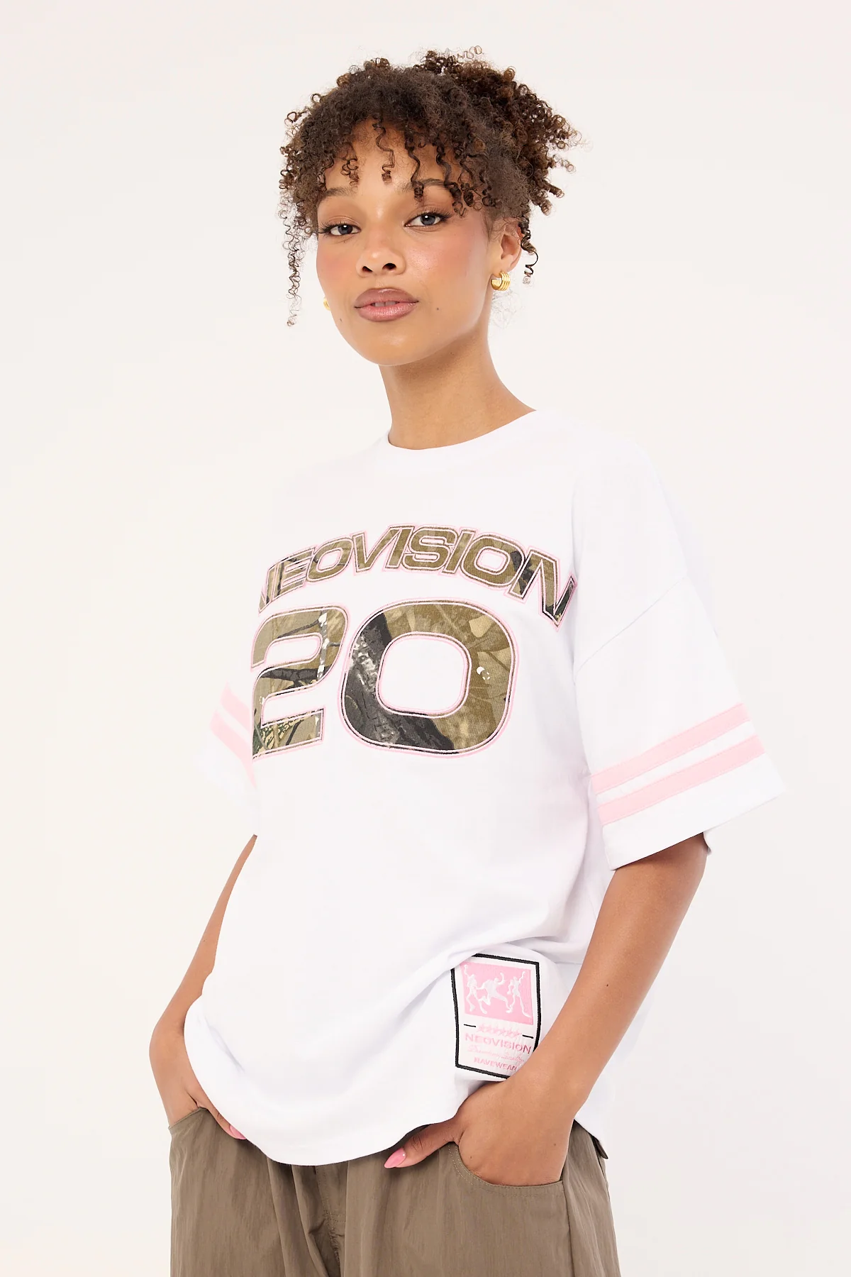 Neovision Fragment Camo Heavyweight Relaxed Tee White - Image 5