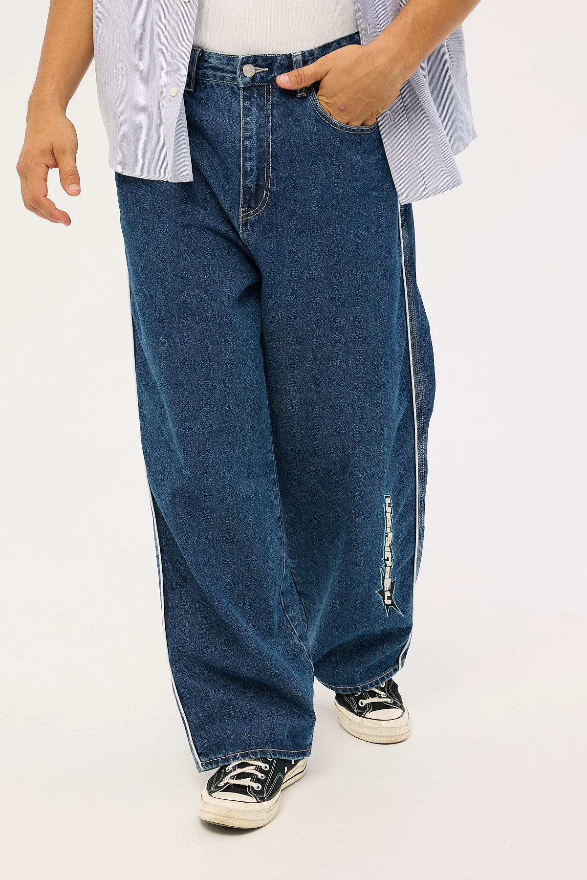 Neovision Freestyle Behemoth Super Baggy Jean Rave Blue - Image 3
