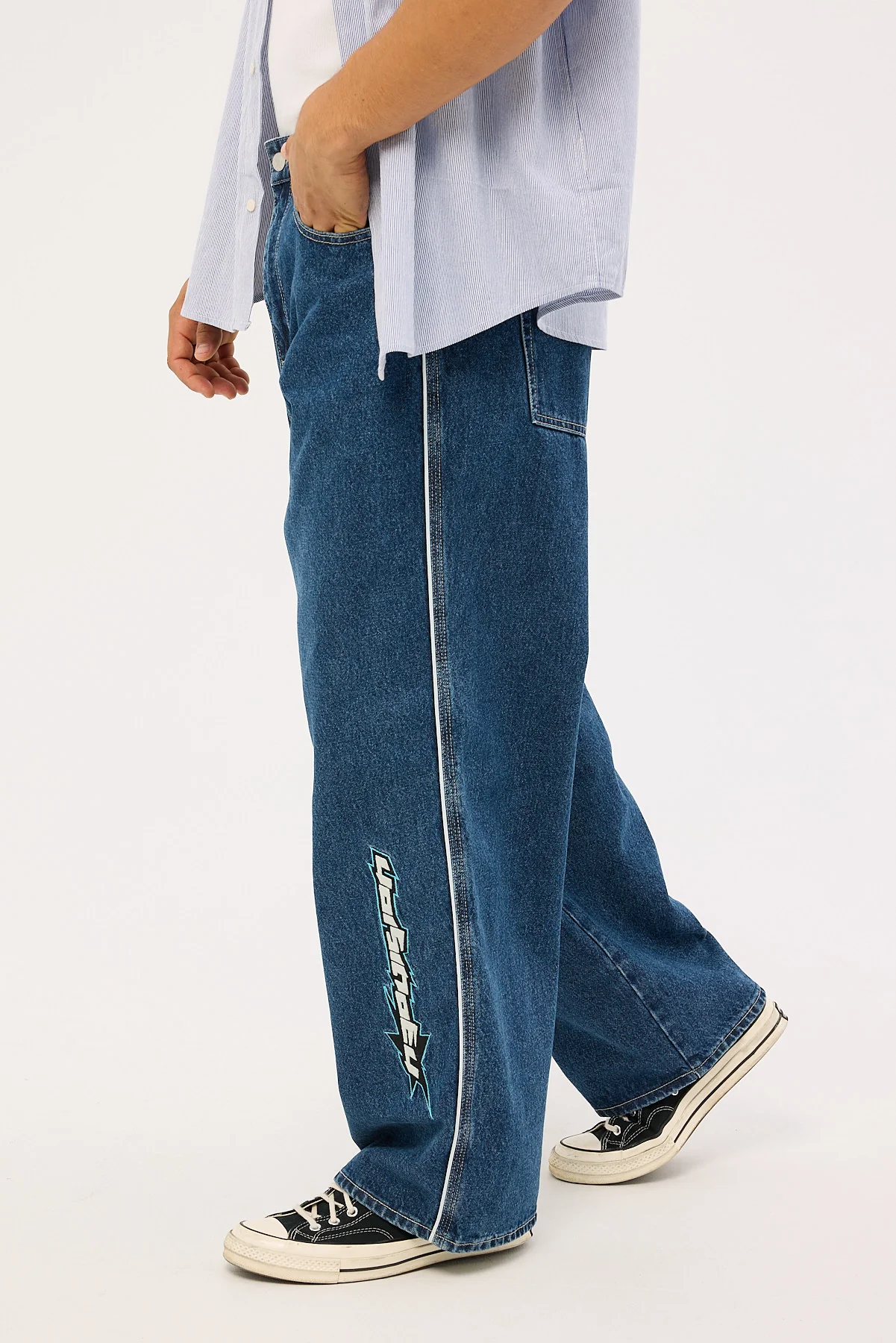 Neovision Freestyle Behemoth Super Baggy Jean Rave Blue - Image 5