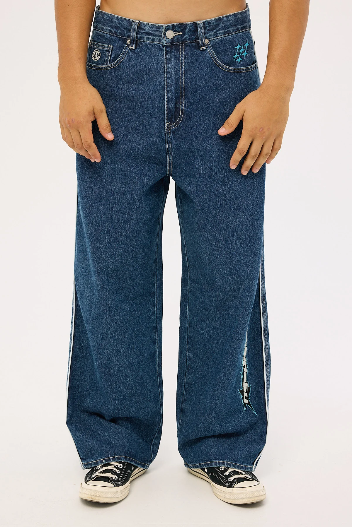 Neovision Freestyle Behemoth Super Baggy Jean Rave Blue - Image 8