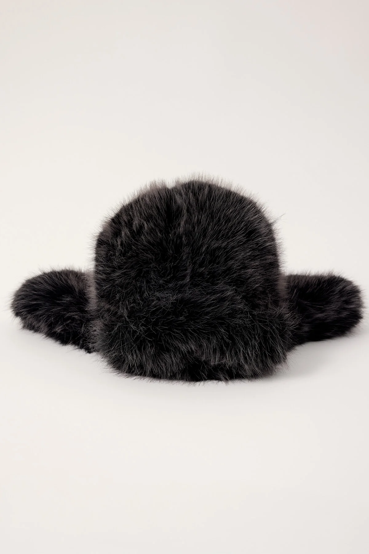 Neovision Frosted Faux Fur Trapper Hat Black