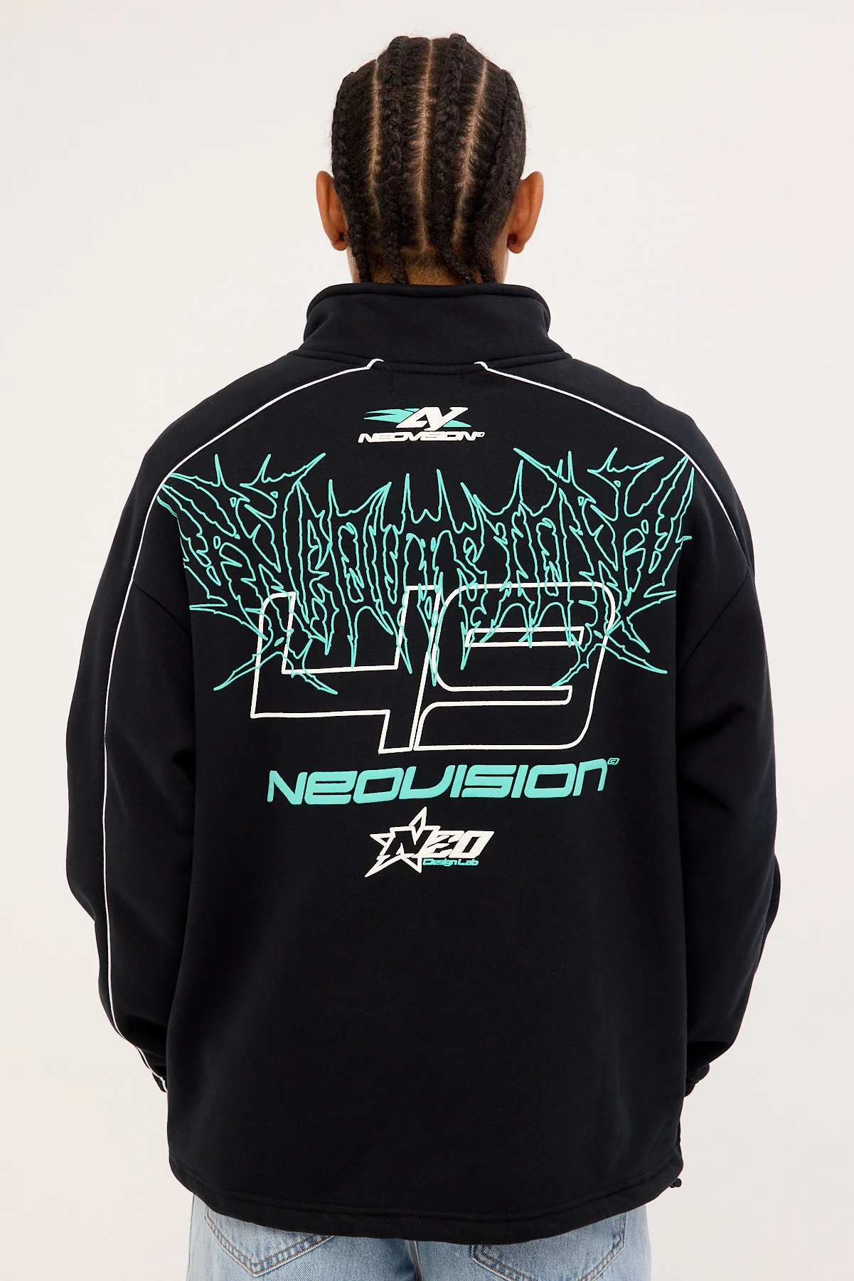 Neovision Fumes Elastic Quarter Zip Crew Black