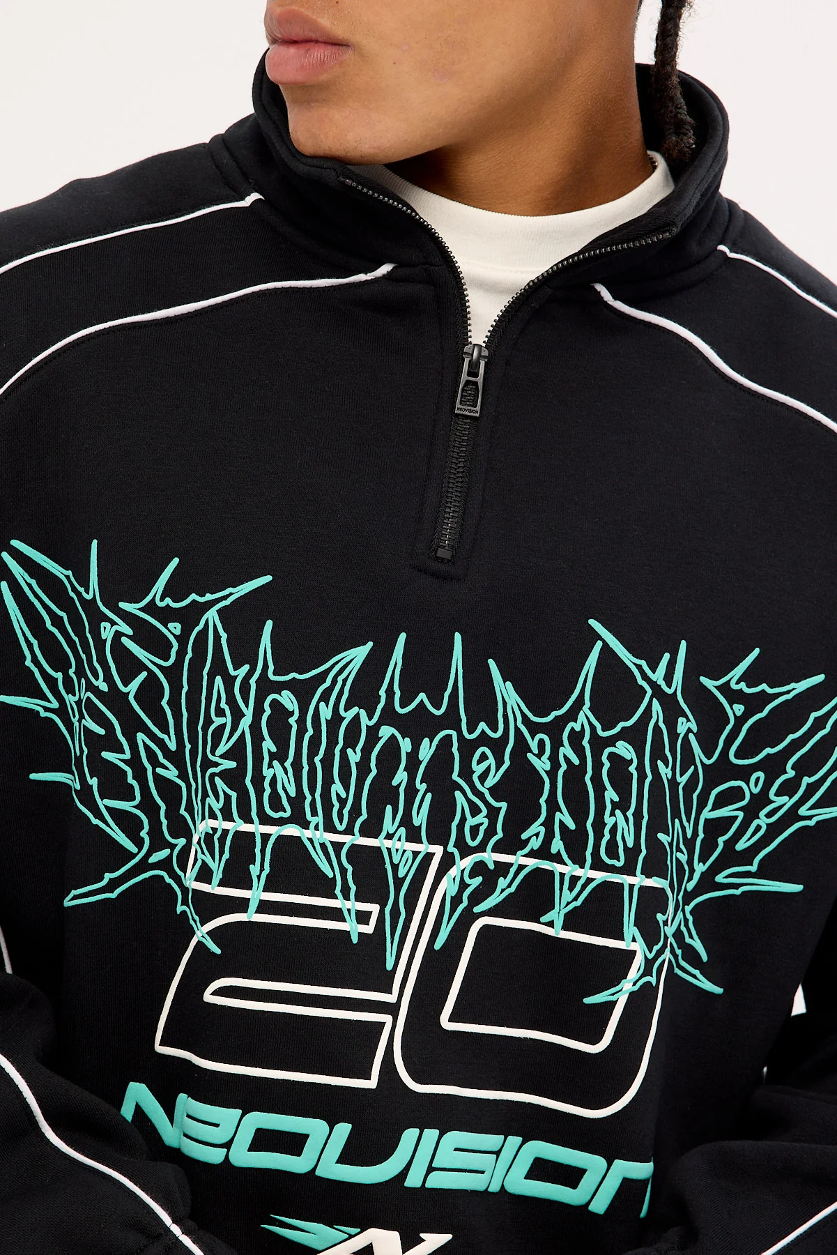Neovision Fumes Elastic Quarter Zip Crew Black - Image 4