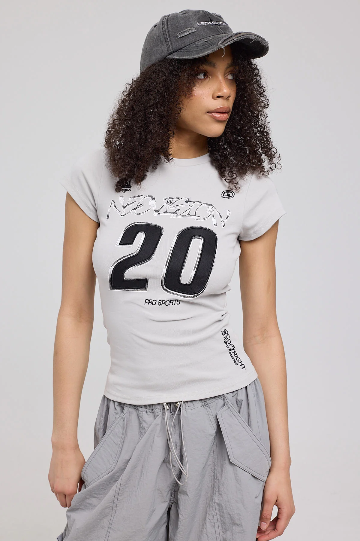 Neovision Fusion Baby Tee Grey - Image 3