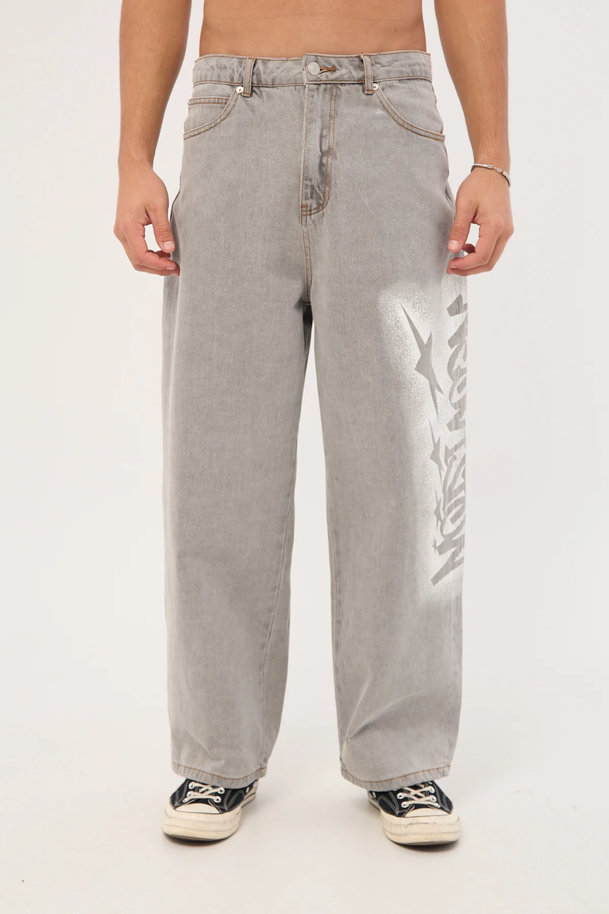 Neovision Galactic Behemoth Super Baggy Jean Grey Wash - Image 10