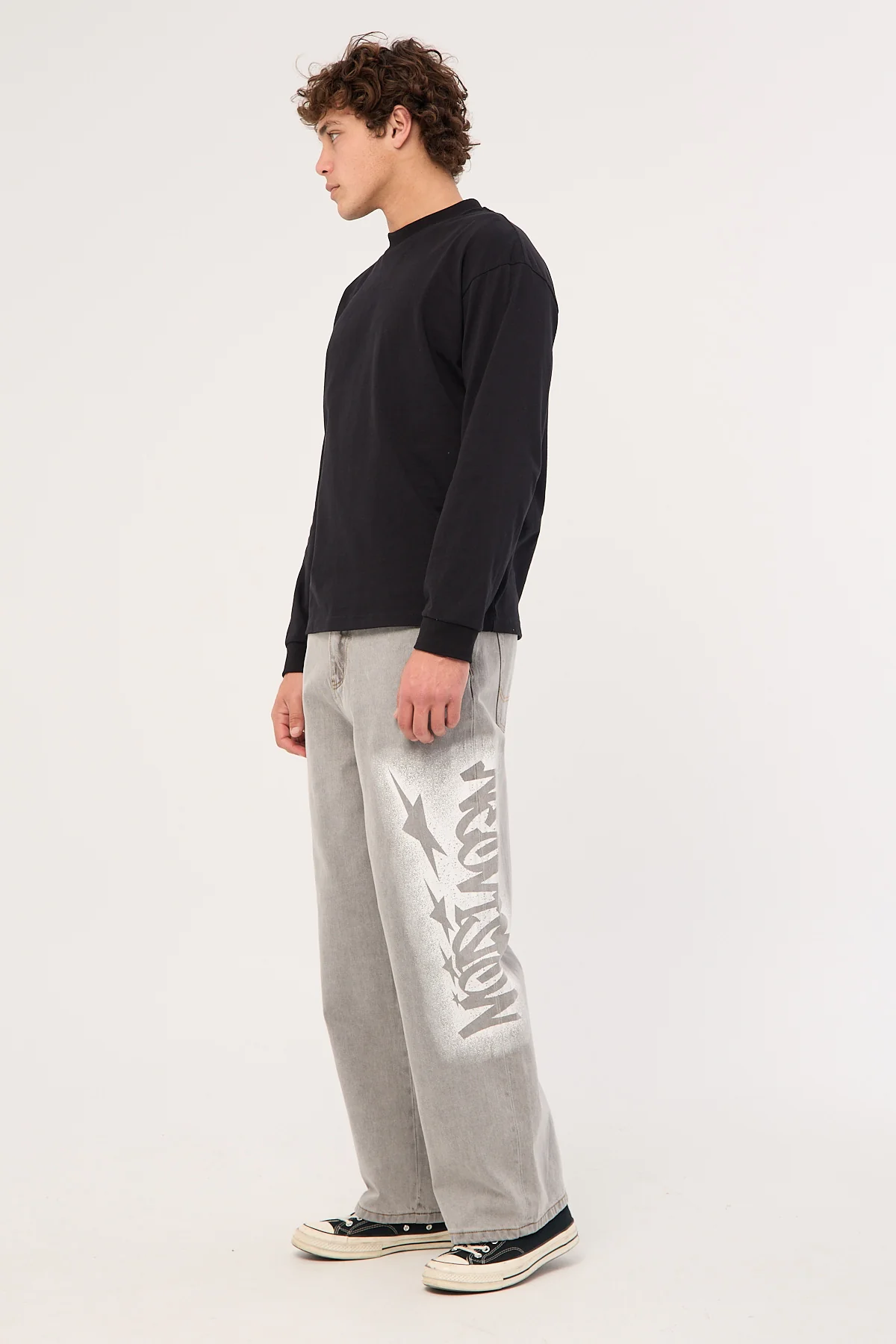 Neovision Galactic Behemoth Super Baggy Jean Grey Wash - Image 4
