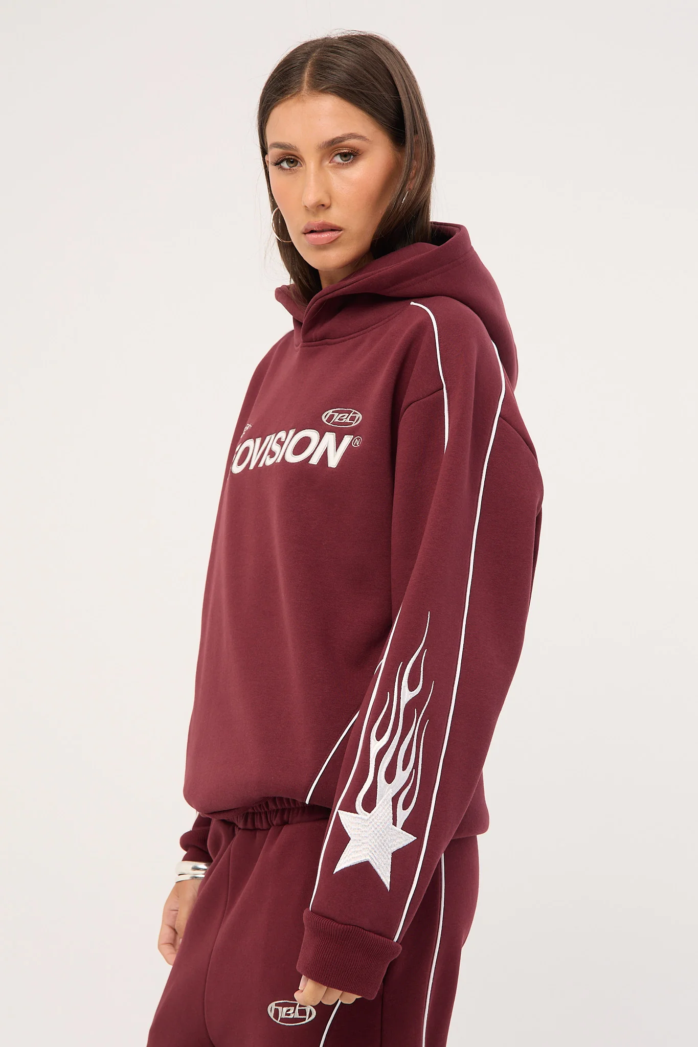 Neovision Glade Relaxed Hoodie Burgundy - Image 4