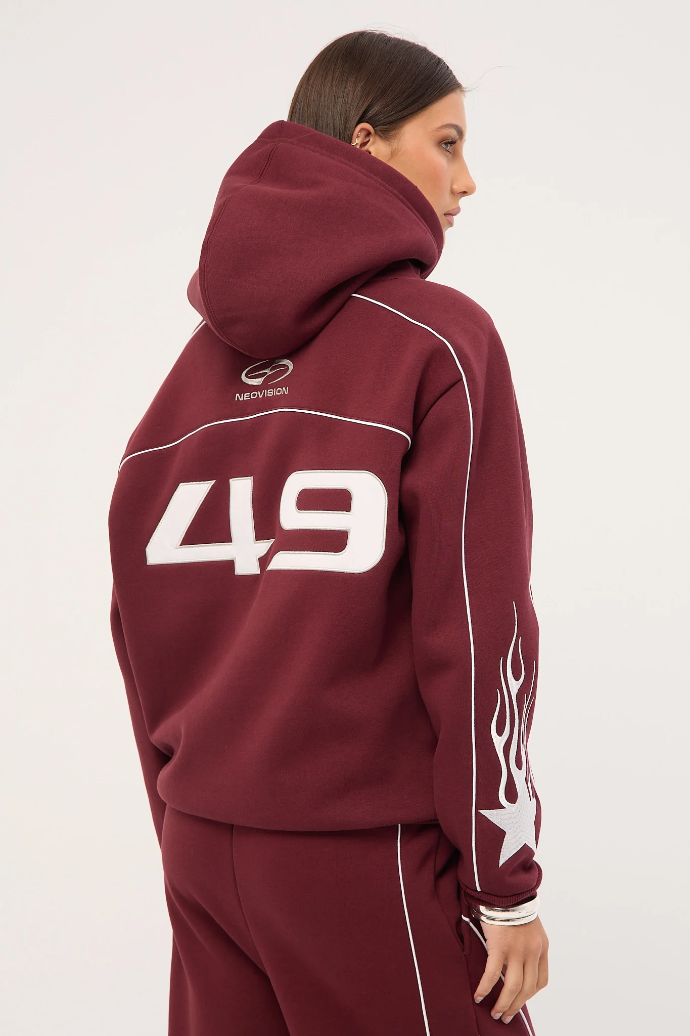 Neovision Glade Relaxed Hoodie Burgundy - Image 5