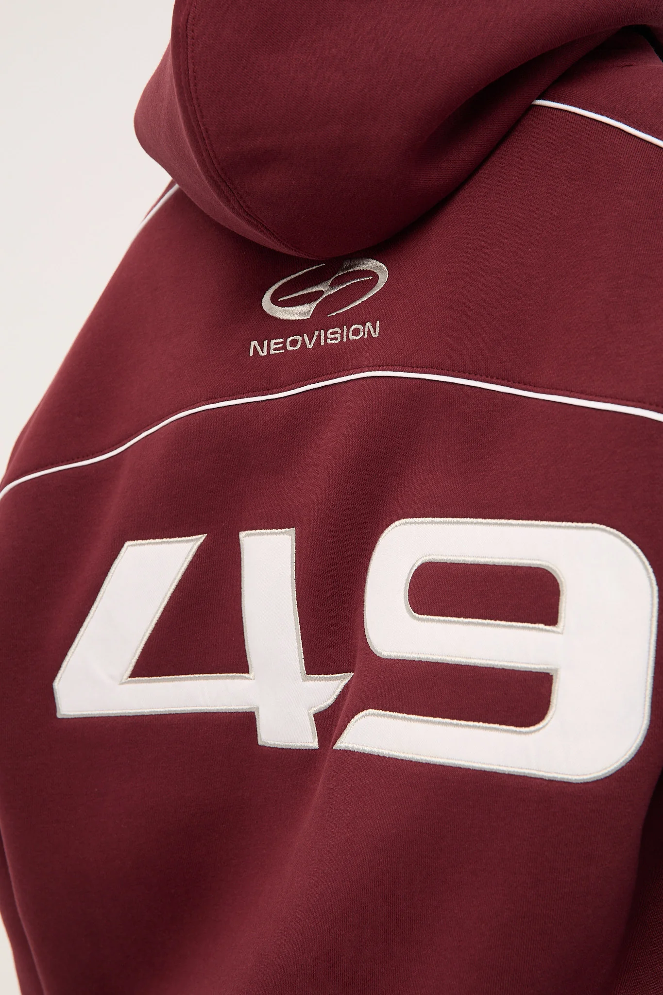 Neovision Glade Relaxed Hoodie Burgundy - Image 6