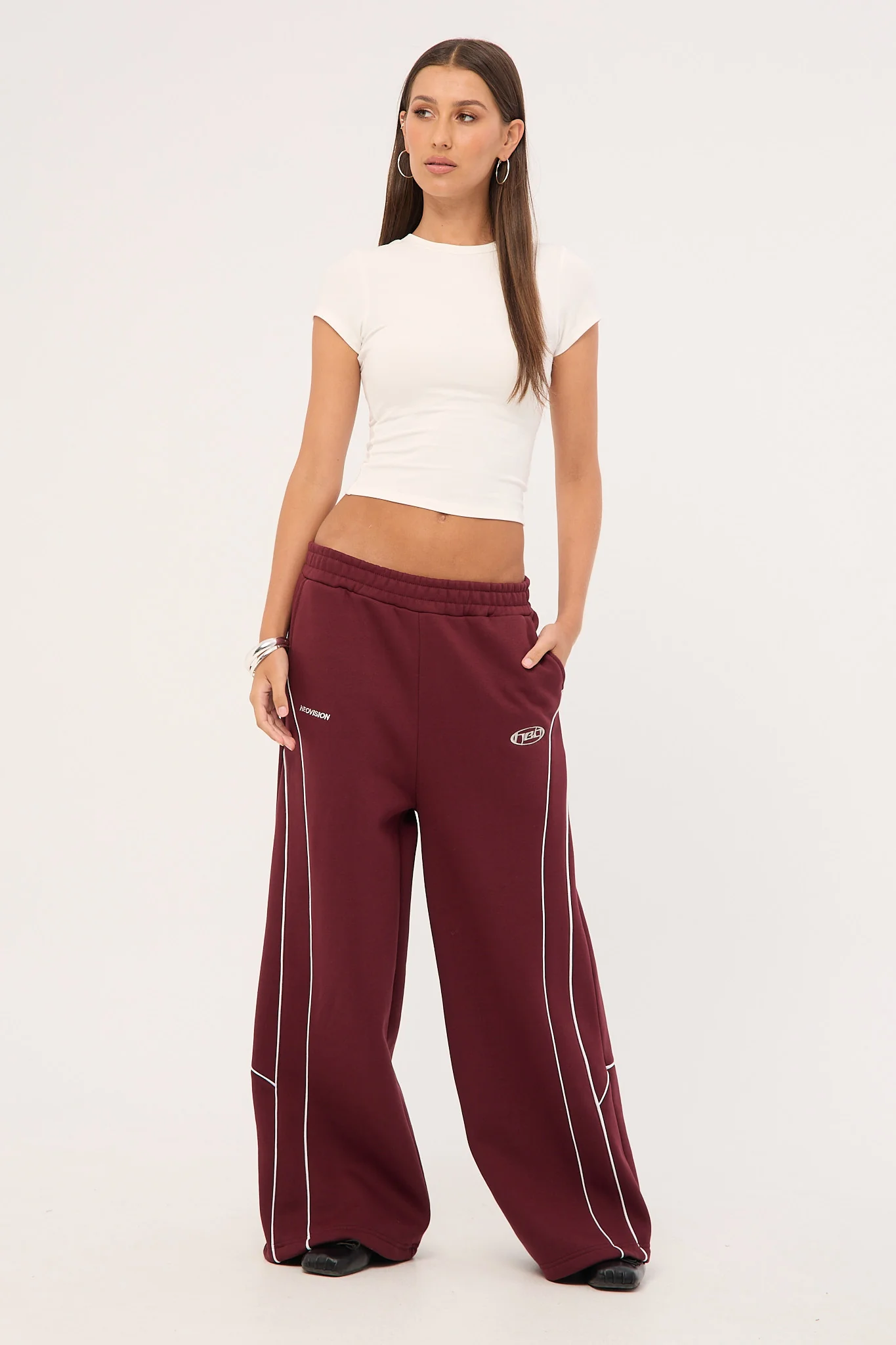 Neovision Glade Straight Leg Trackpant Burgundy