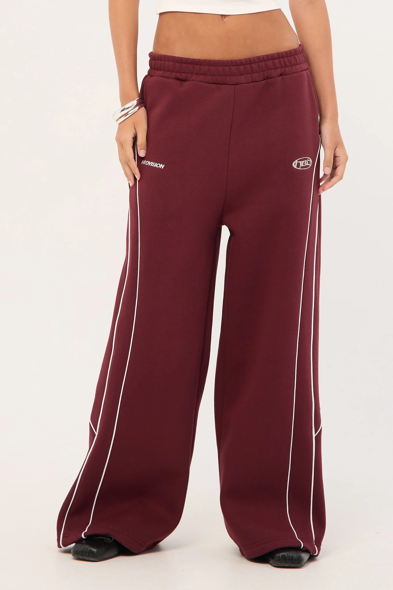 Neovision Glade Straight Leg Trackpant Burgundy - Image 2