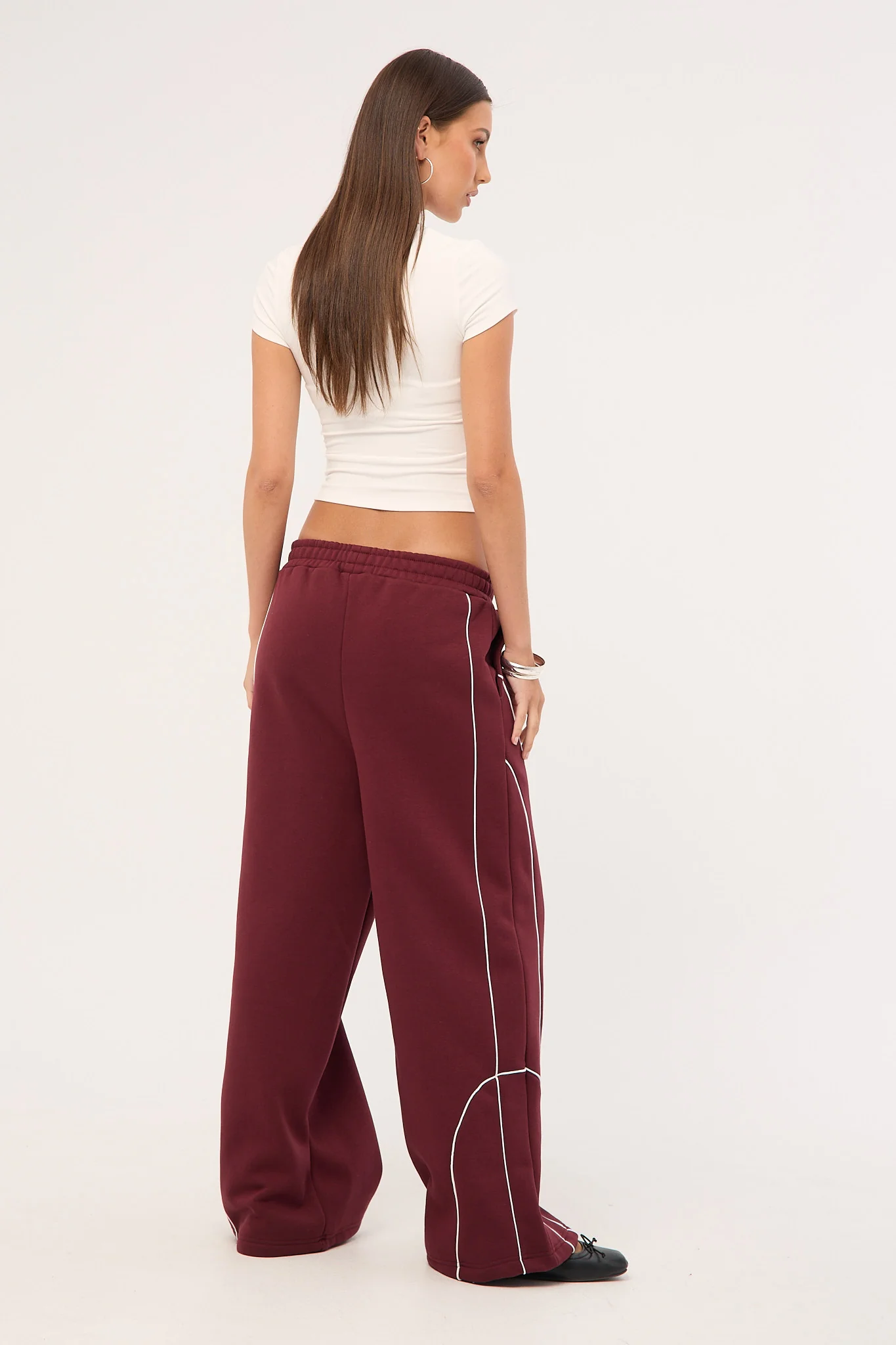 Neovision Glade Straight Leg Trackpant Burgundy - Image 6