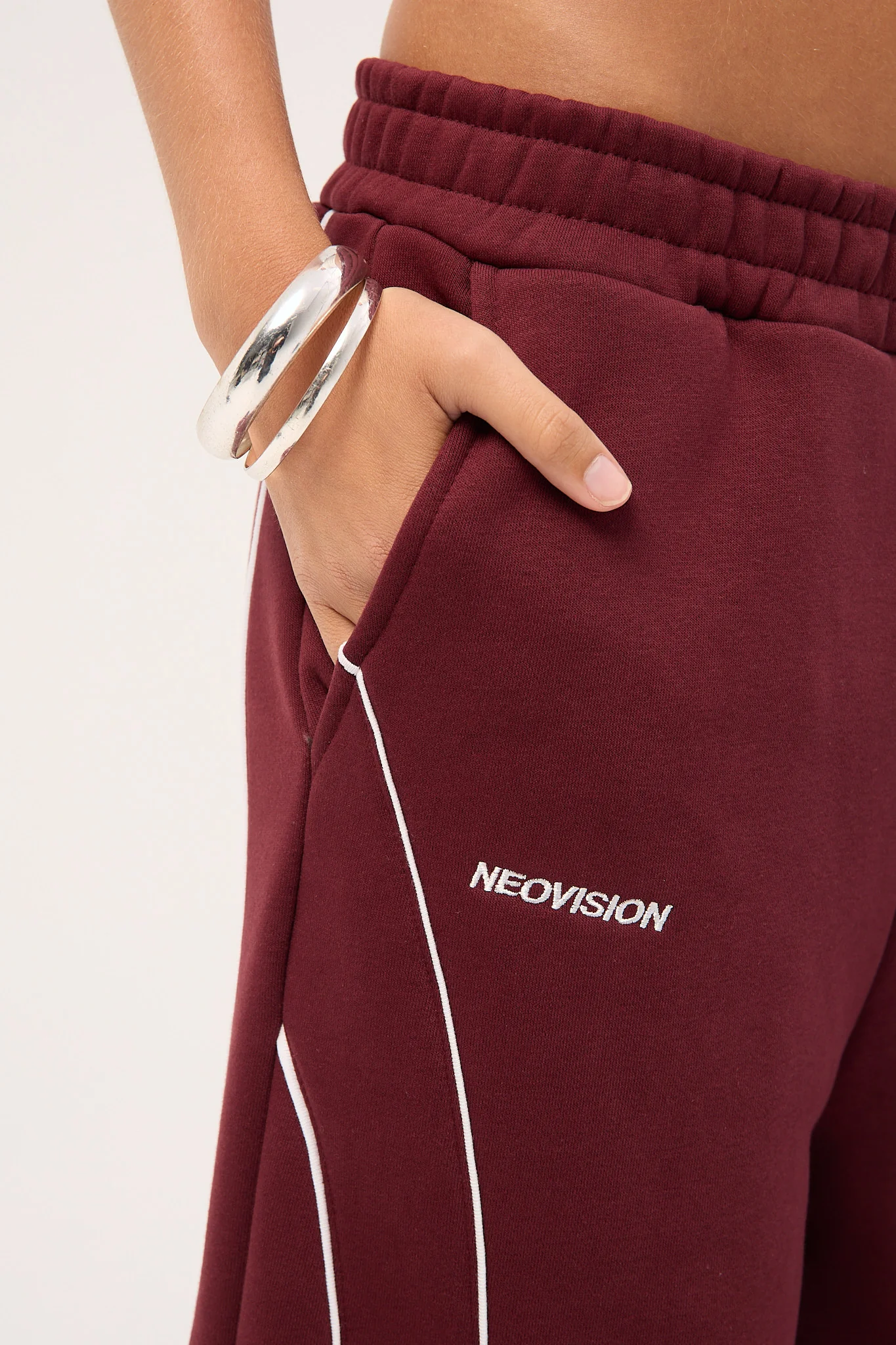 Neovision Glade Straight Leg Trackpant Burgundy - Image 7