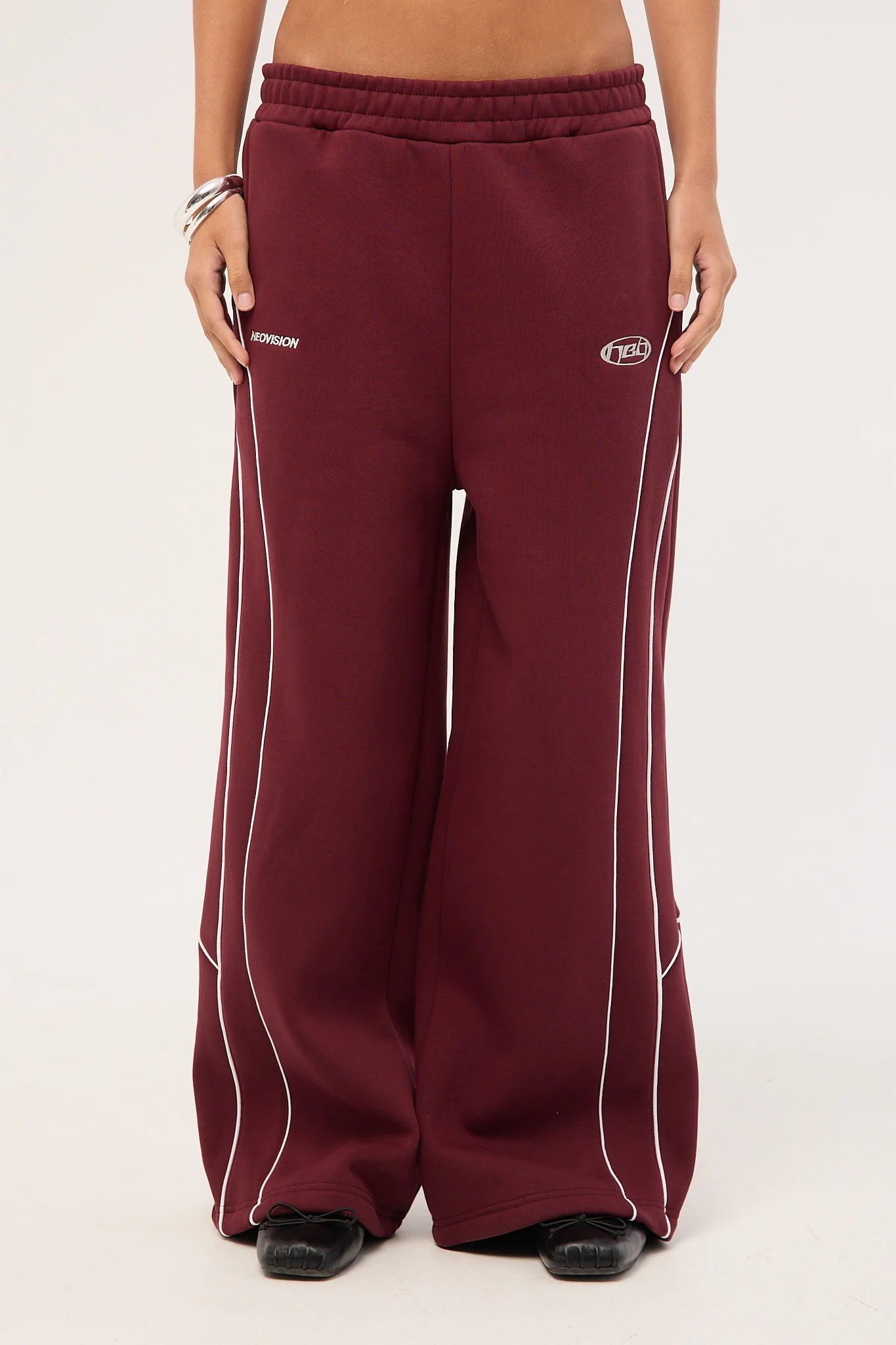 Neovision Glade Straight Leg Trackpant Burgundy - Image 9