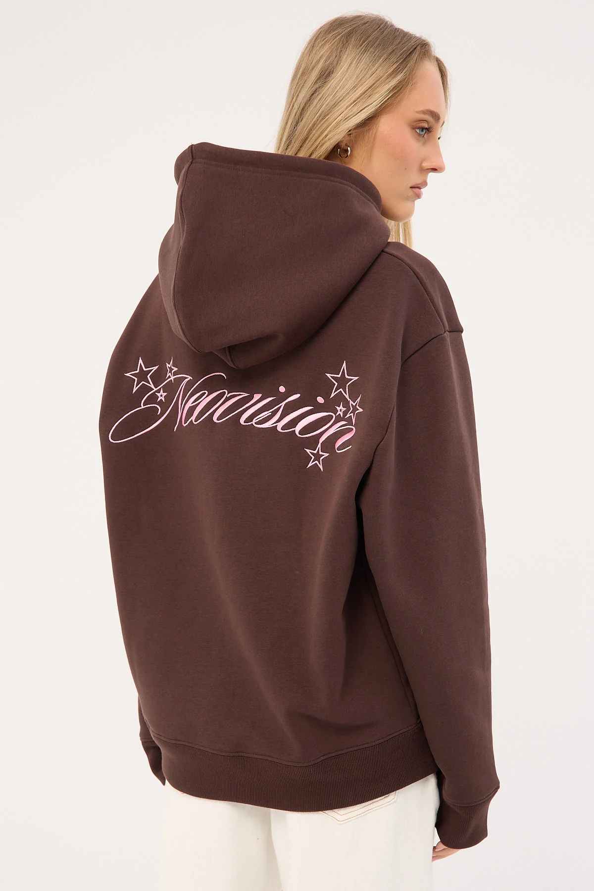 Neovision Glint Relaxed Hoodie Coffee - Image 5