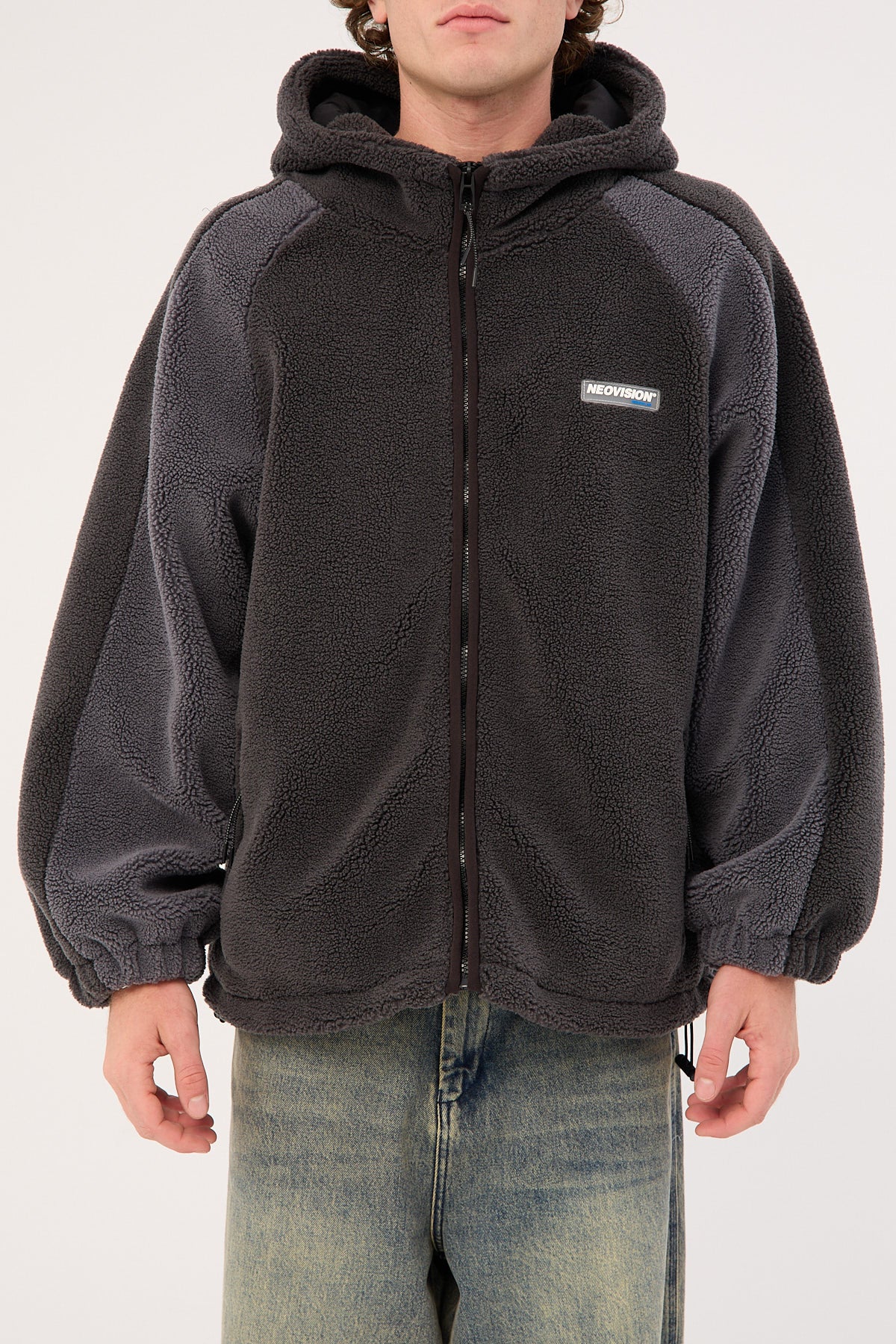 Neovision Gravity Hooded Sherpa Jacket Charcoal - Image 13