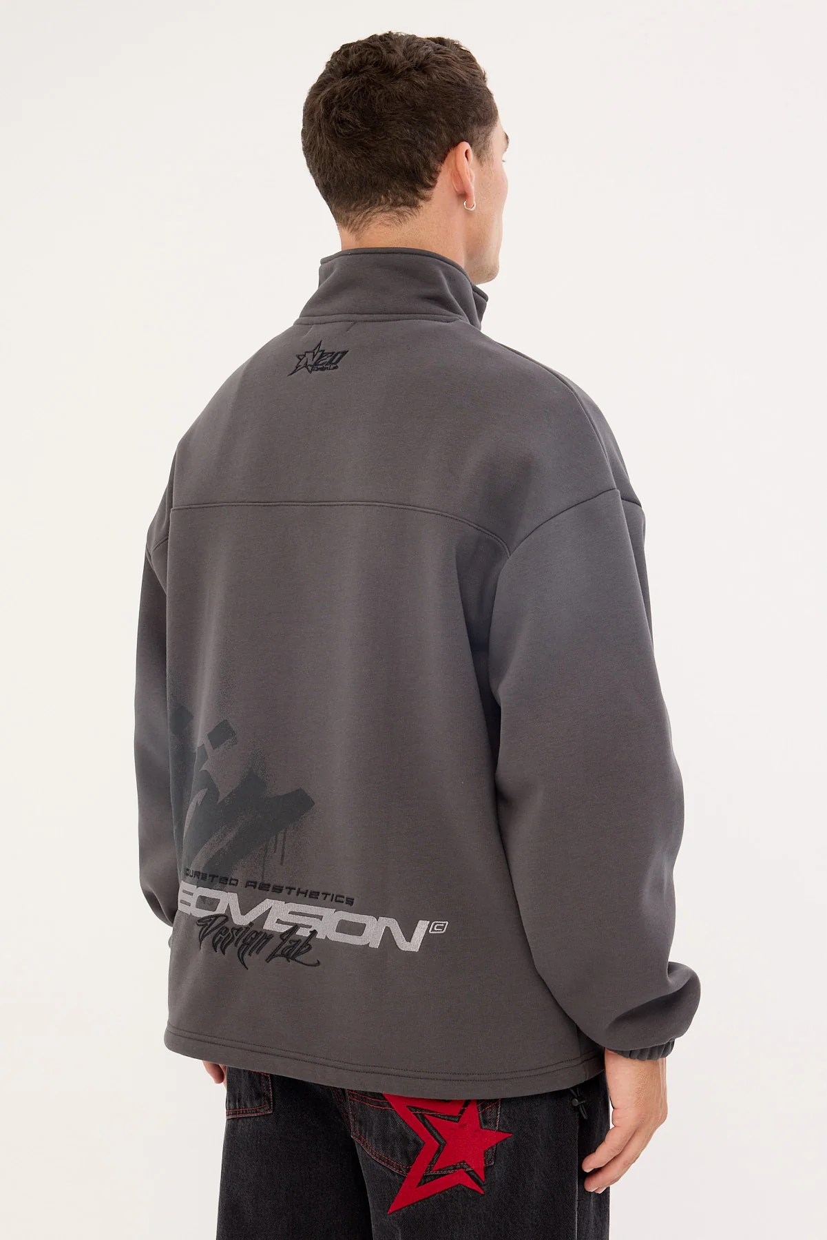 Neovision Havok Elastic Quarter Zip Crew Ash Black - Image 5