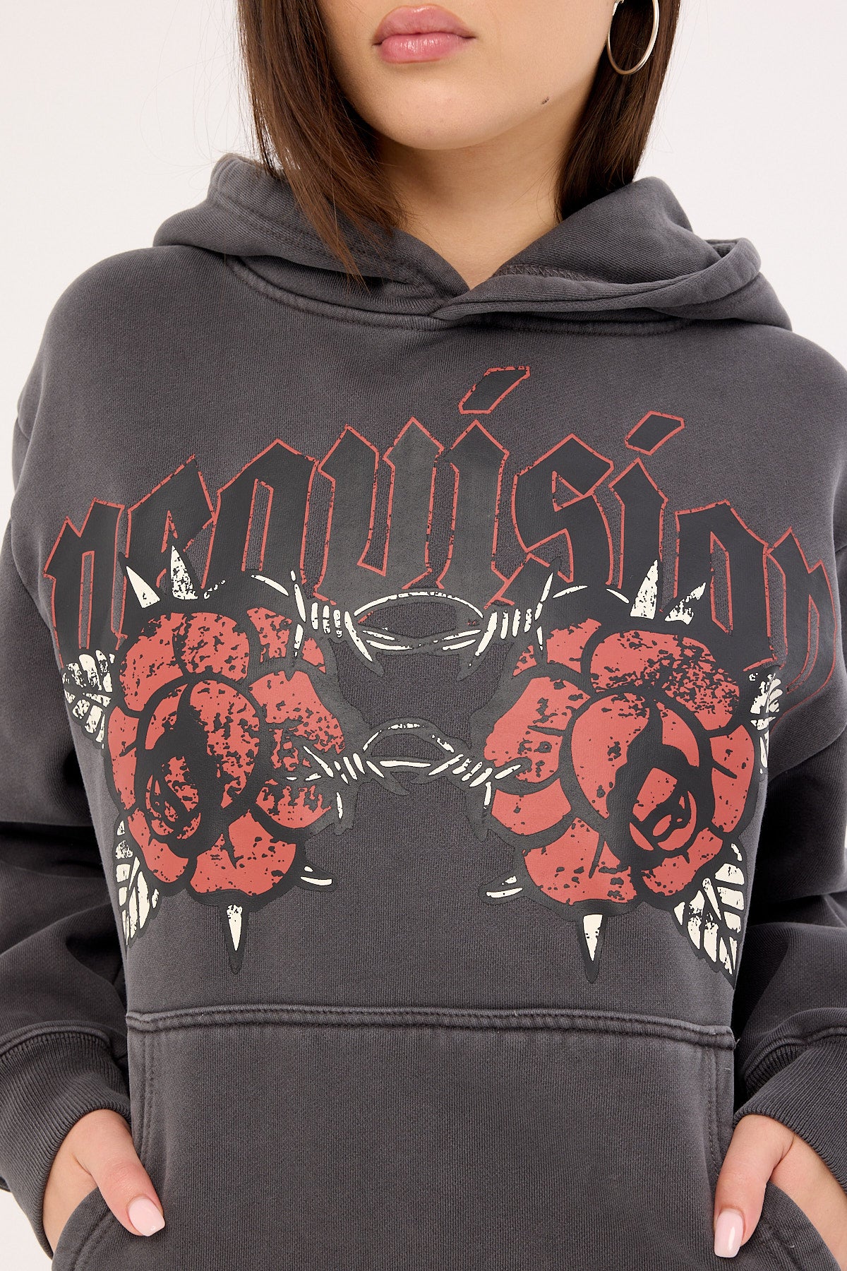 Neovision Hawk Relaxed Hoodie Washed Black - Image 4
