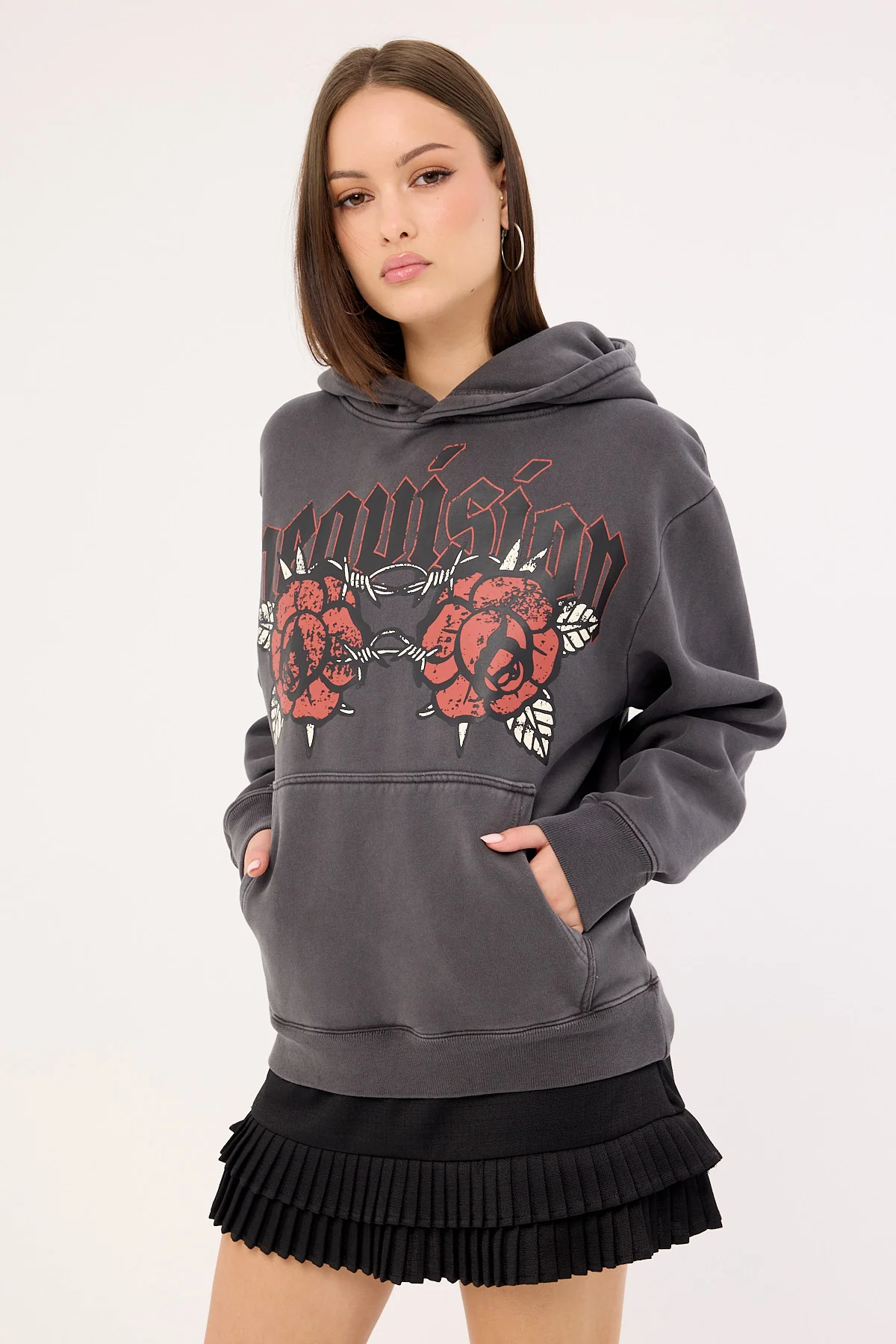 Neovision Hawk Relaxed Hoodie Washed Black - Image 5