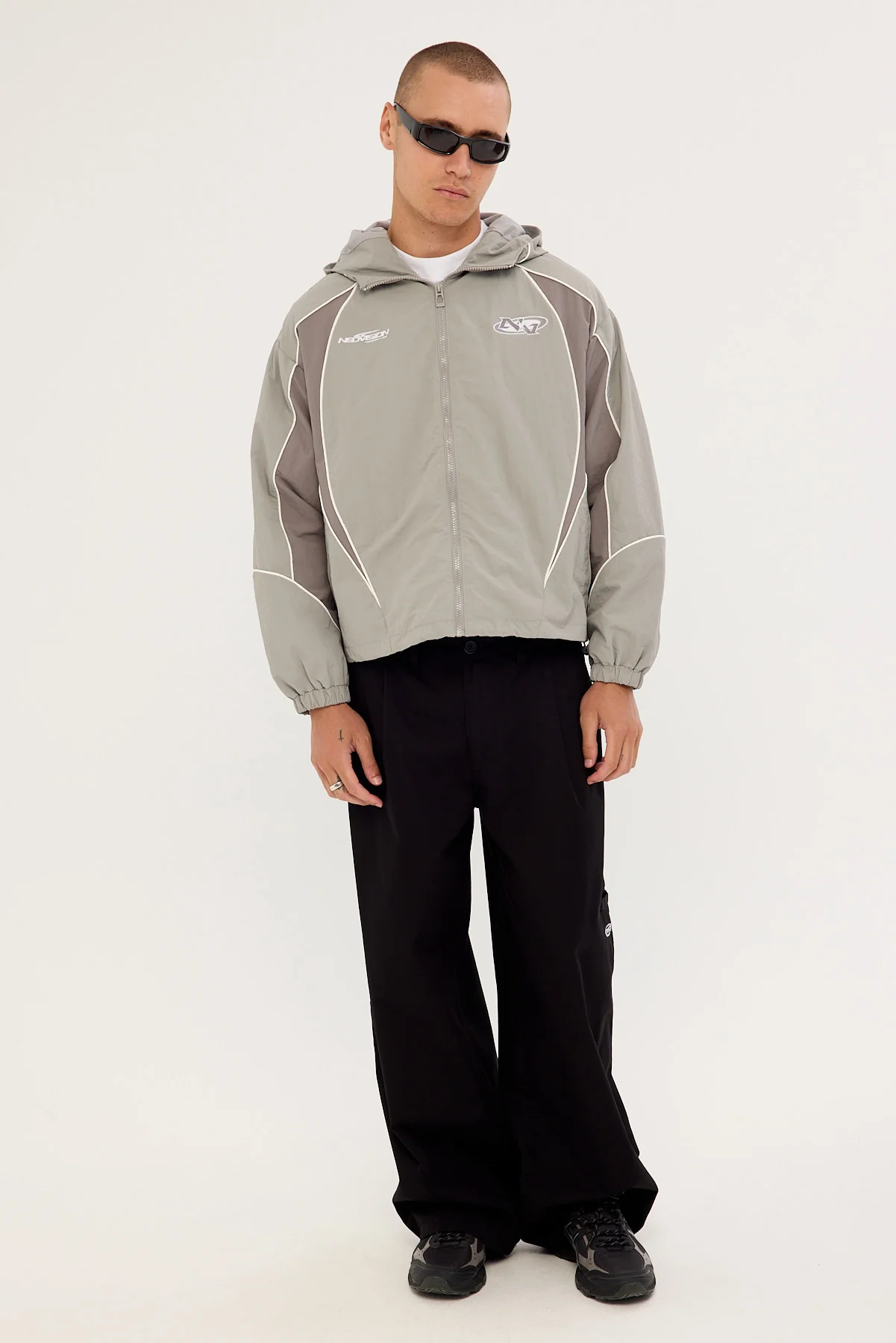 Neovision Hunt Panelled Track Jacket Grey - Image 3