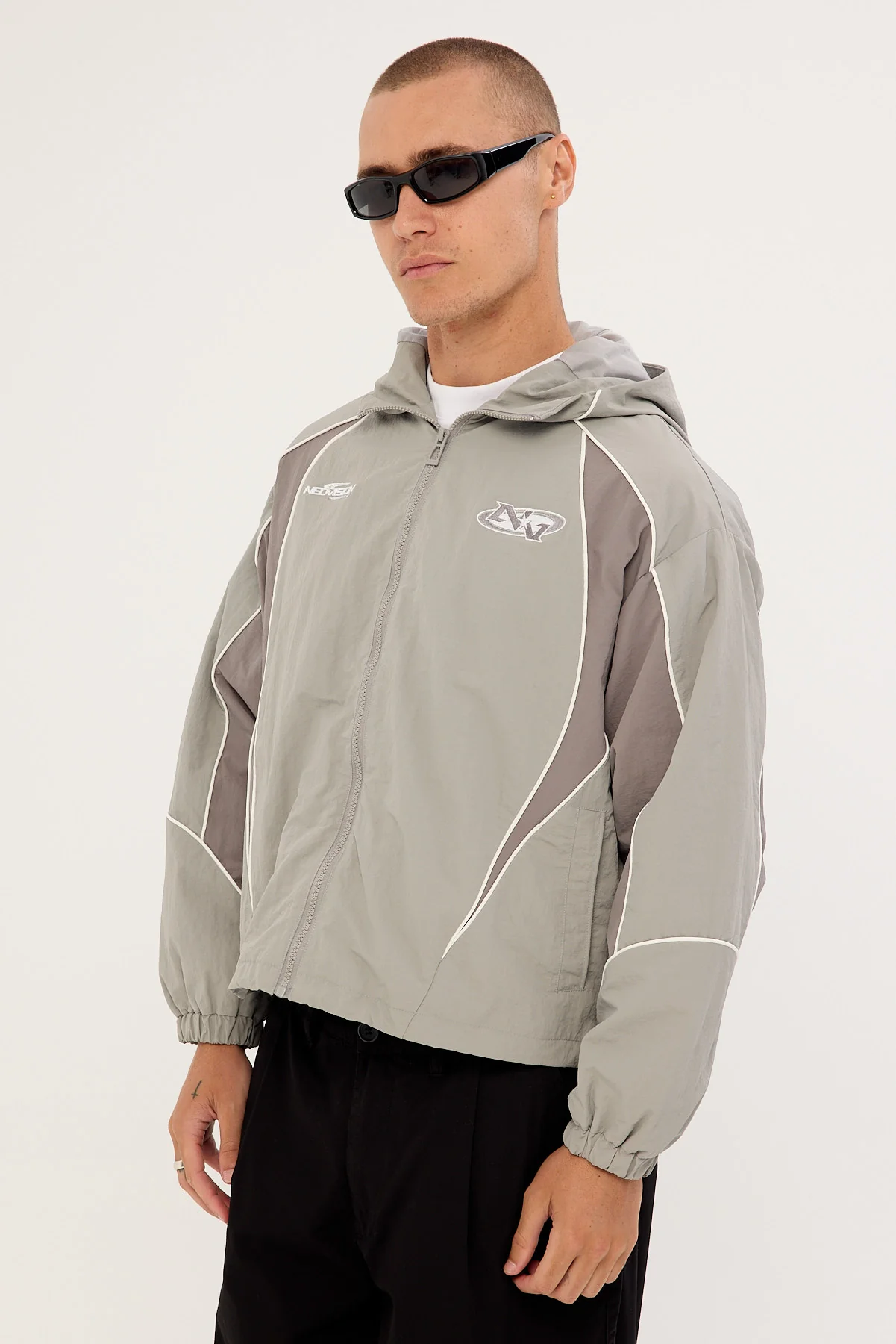 Neovision Hunt Panelled Track Jacket Grey - Image 5