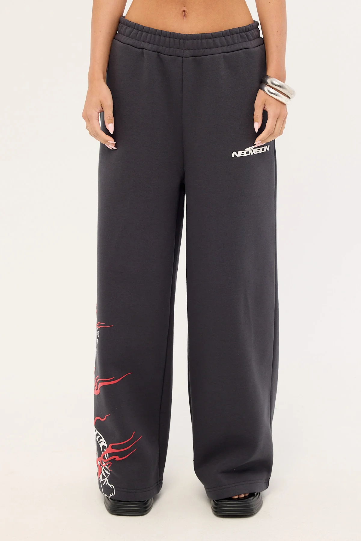 Neovision Hunt Straight Leg Trackpant Washed Black - Image 6