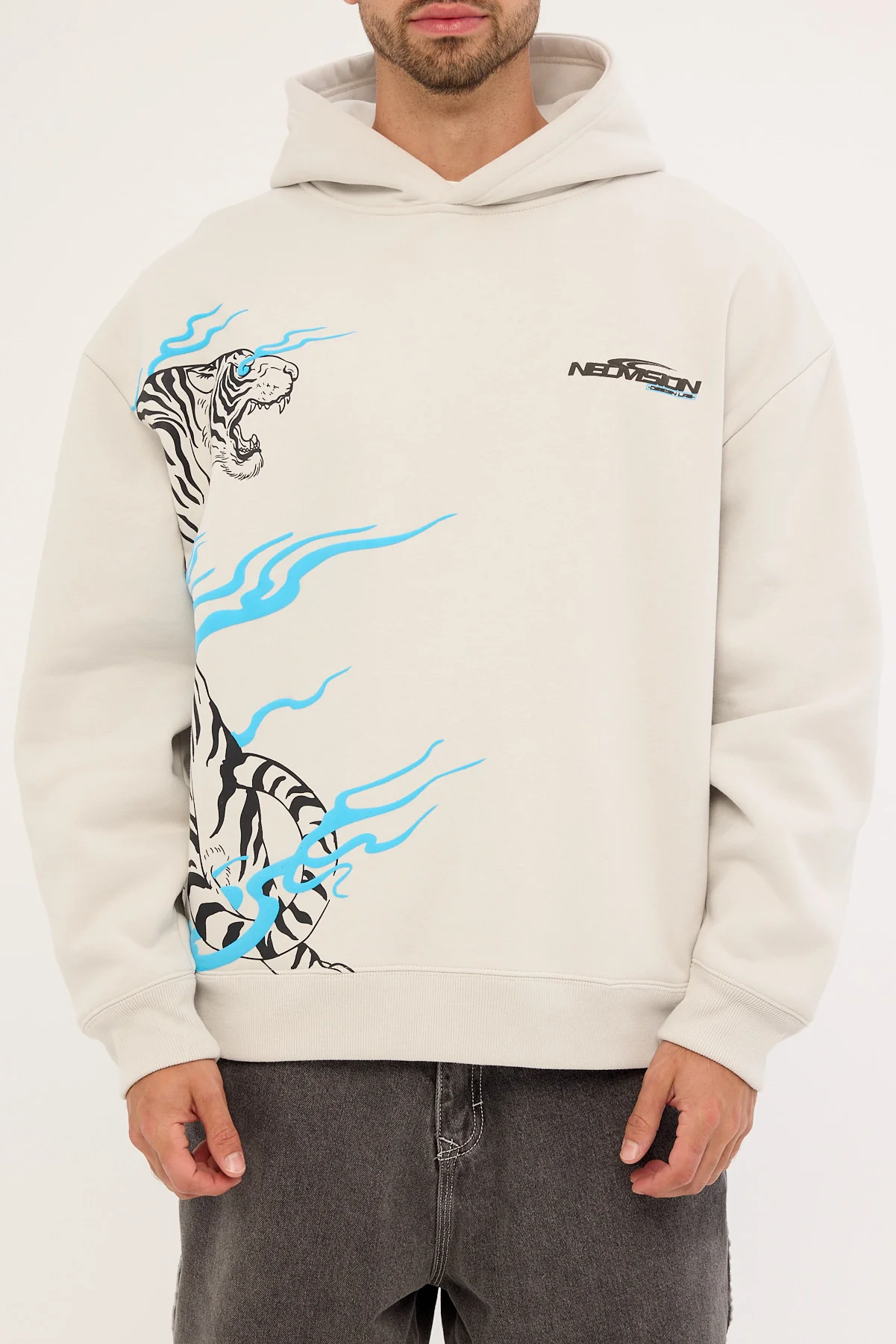 Neovision Hunt Street Hoodie Ice Grey - Image 8