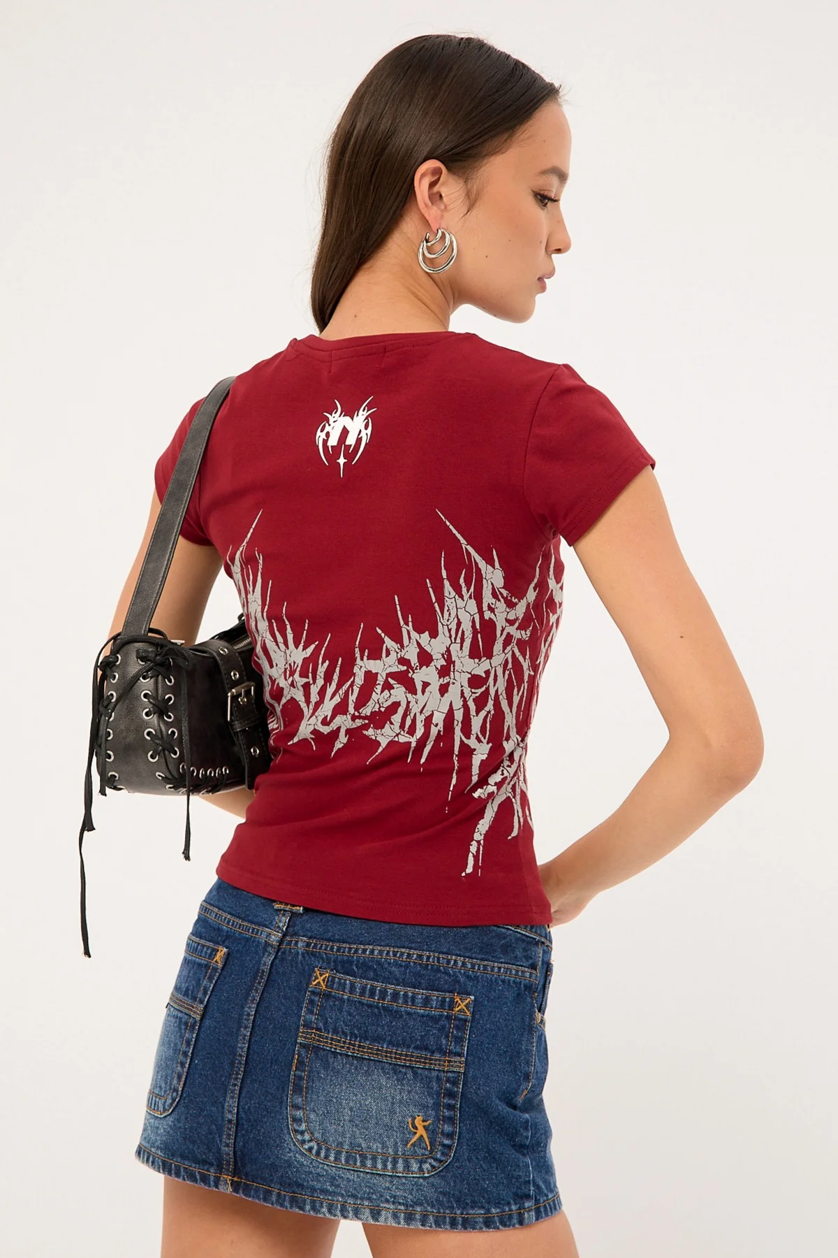 Neovision Infernal Baby Tee Burgundy - Image 5