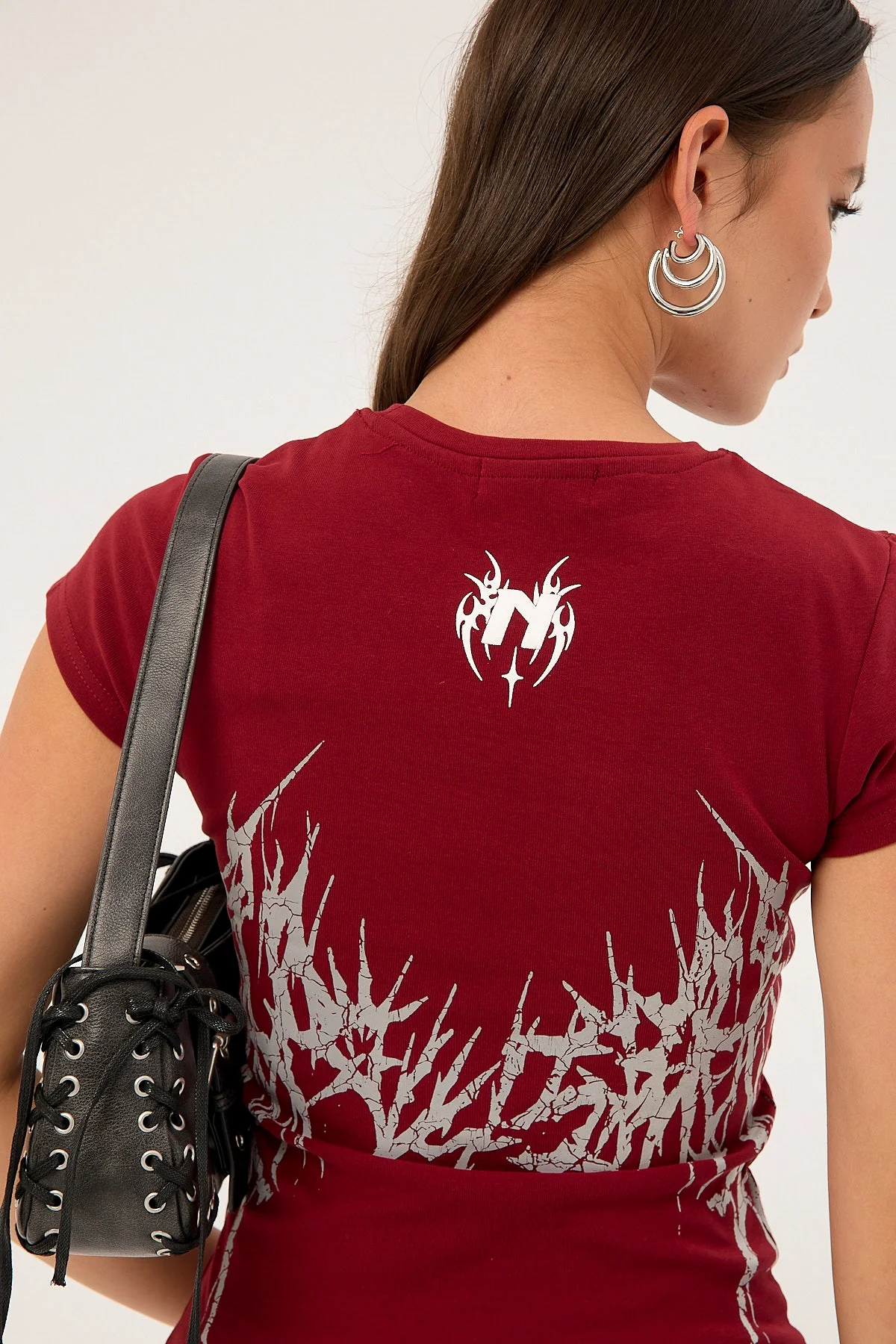 Neovision Infernal Baby Tee Burgundy - Image 6
