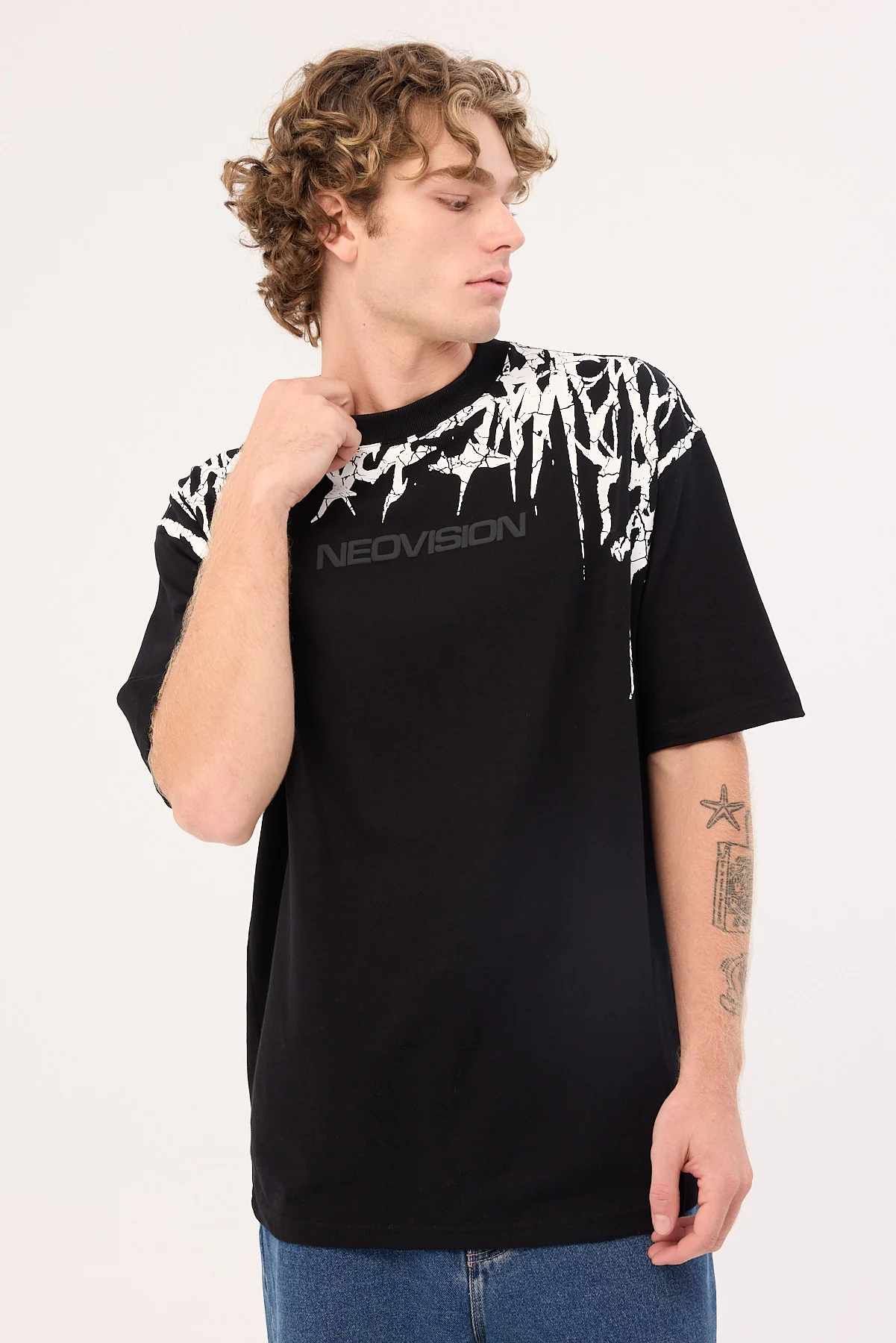 Neovision Infernal Oversized Super Heavy Tee Black - Image 2