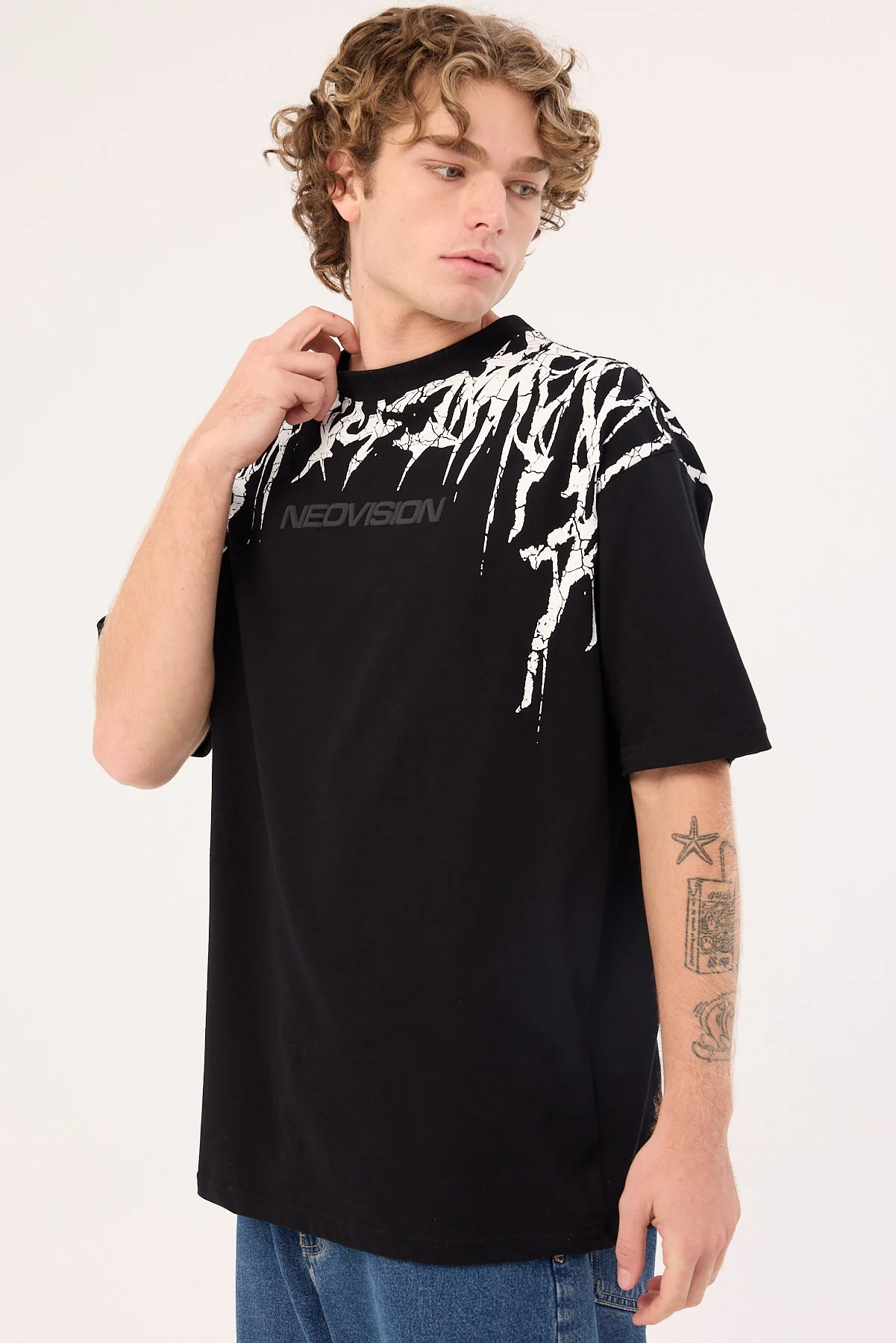 Neovision Infernal Oversized Super Heavy Tee Black - Image 6