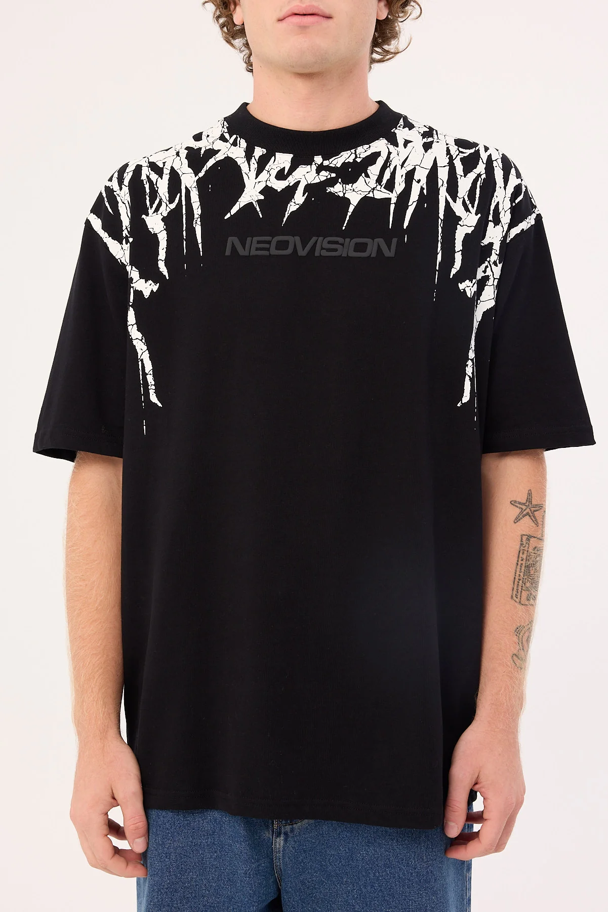 Neovision Infernal Oversized Super Heavy Tee Black - Image 8