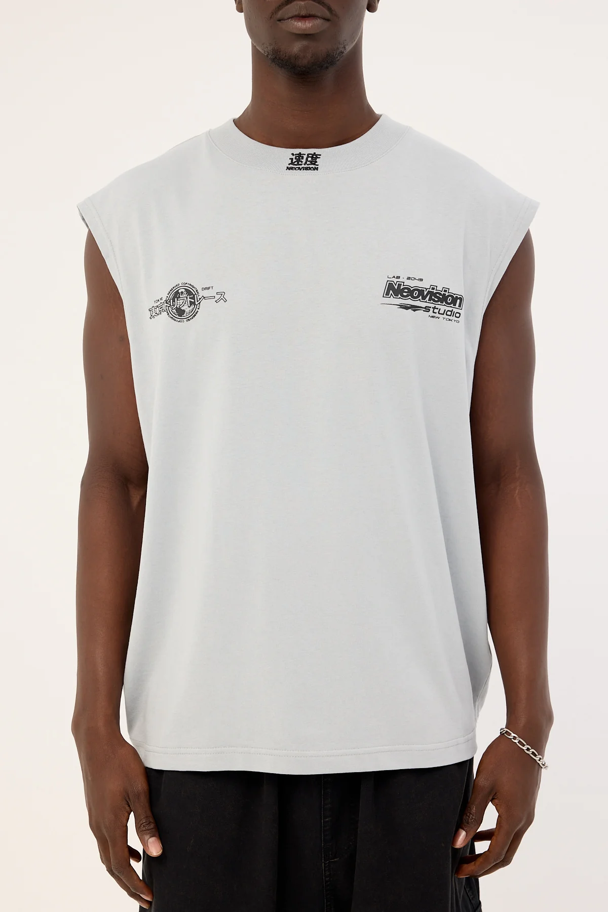 Neovision Inferno Muscle Tank Ice Grey - Image 7