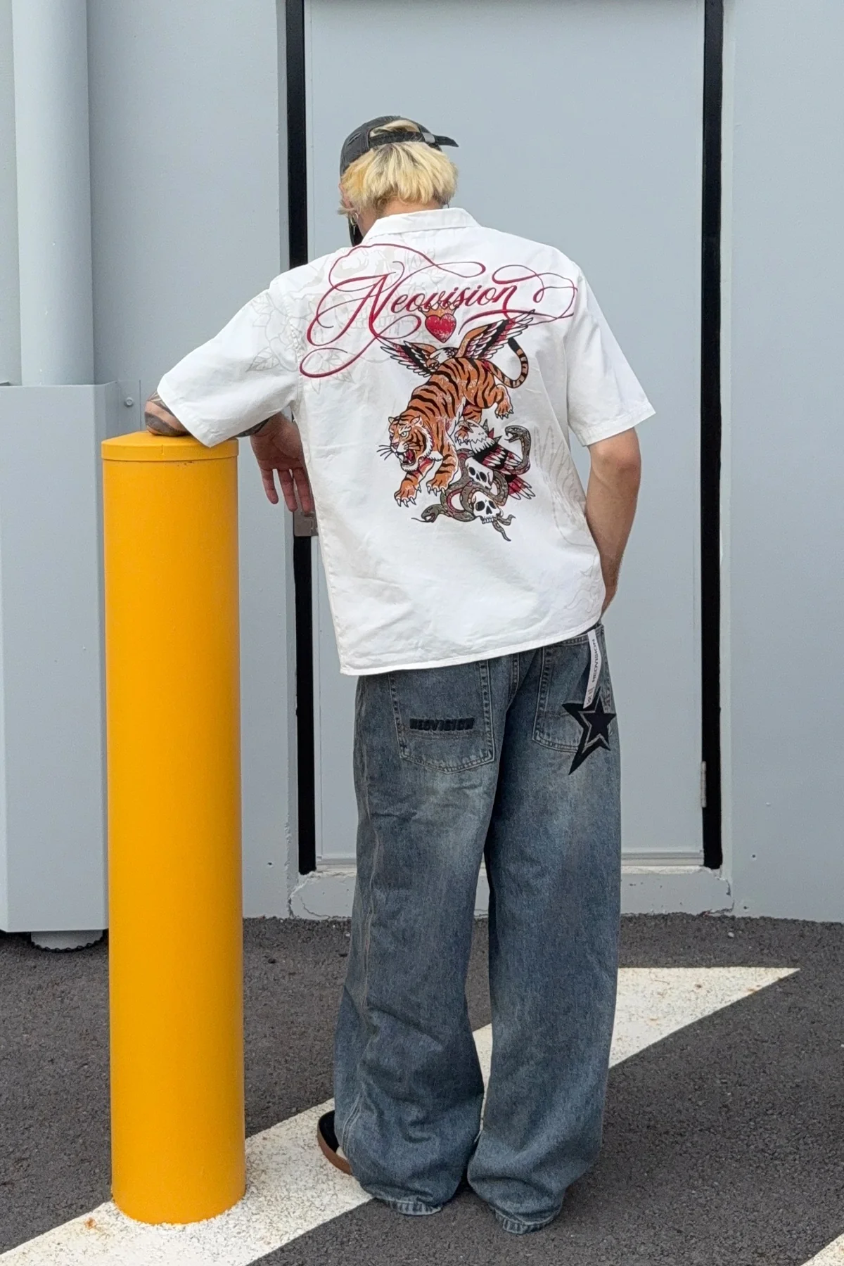 Neovision Inked Resort Shirt White - Image 2